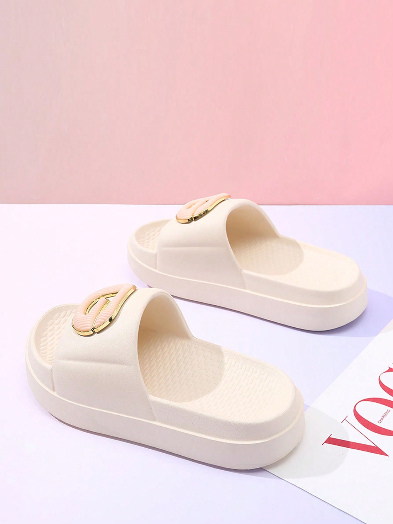 In Beige Women Slippers