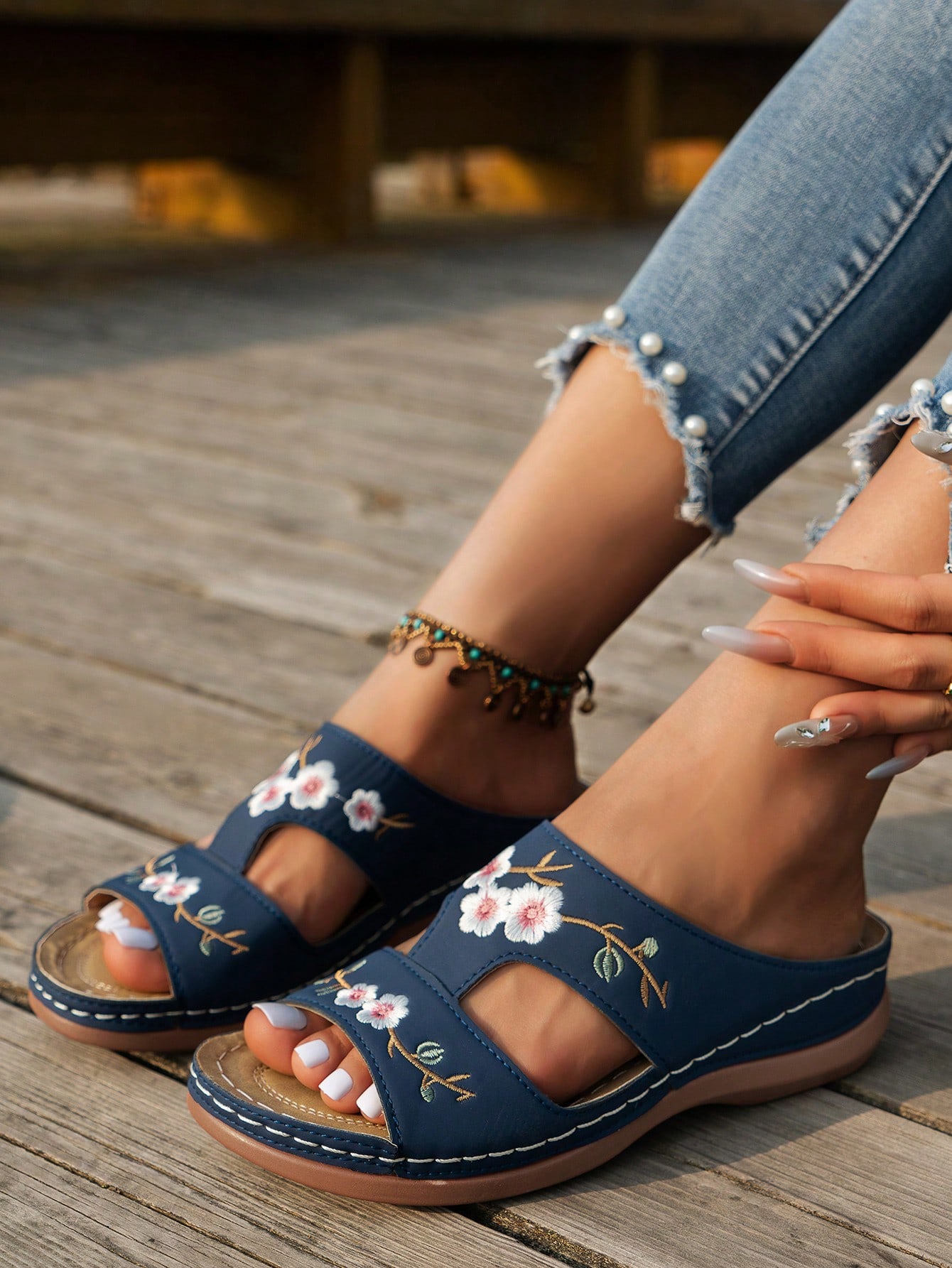 In Blue Women Platforms & Wedge Sandals