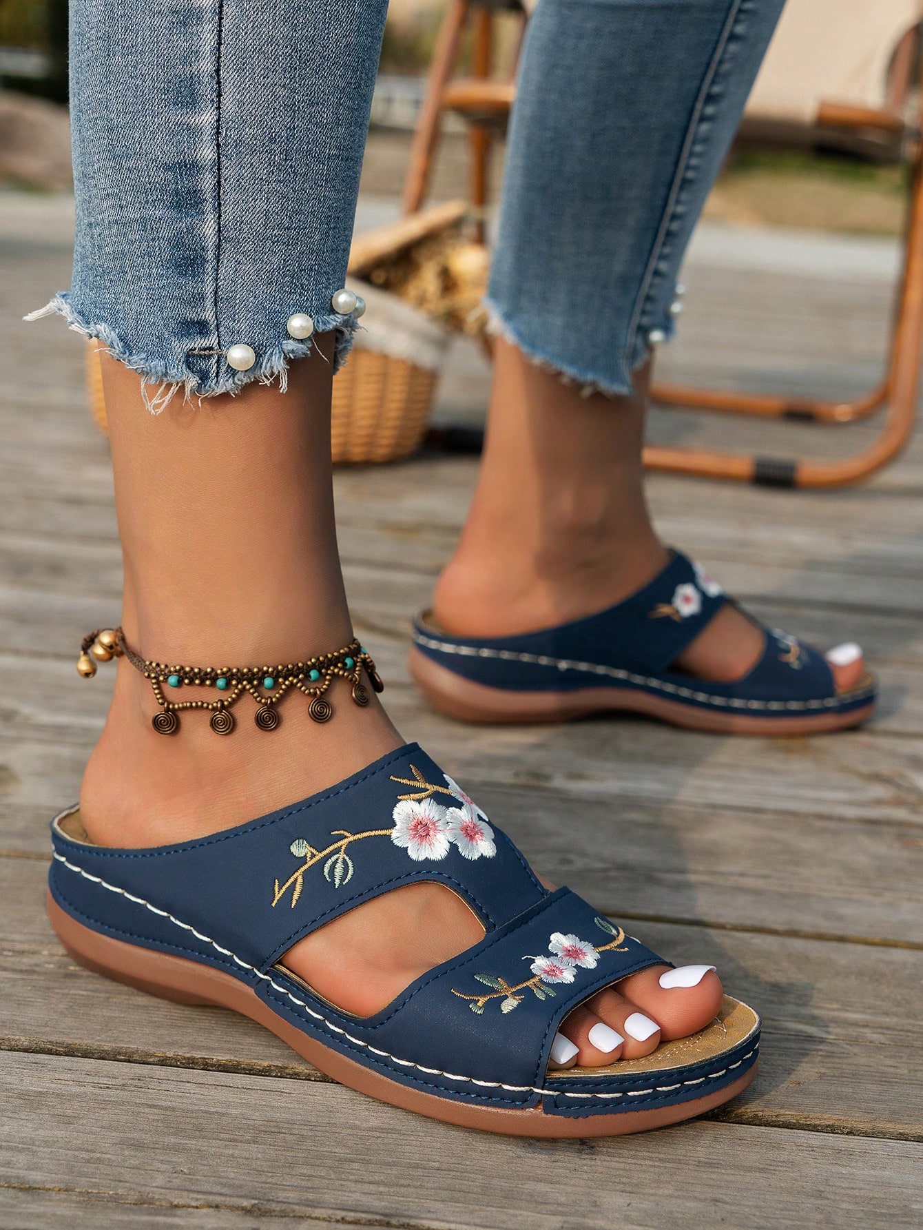 In Blue Women Platforms & Wedge Sandals