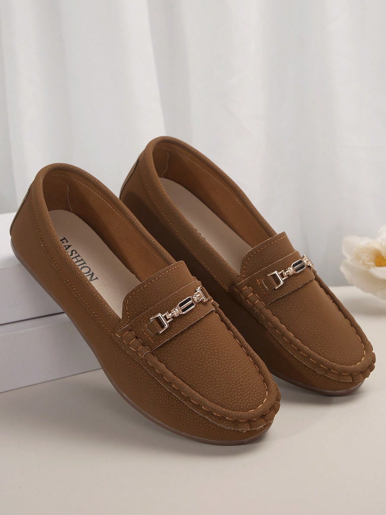 In Coffee Brown Women Flats