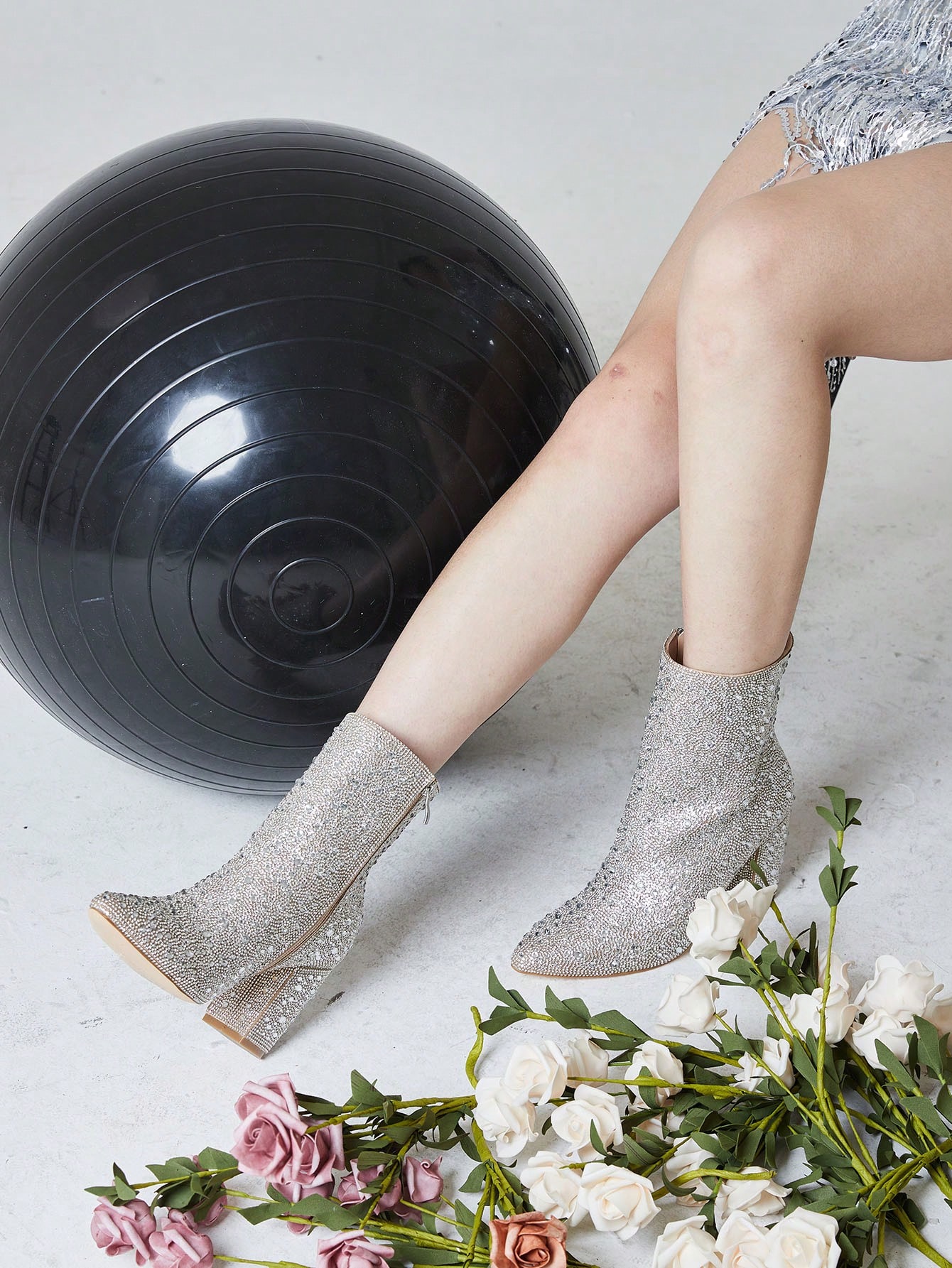 In Silver Women Ankle Boots & Booties