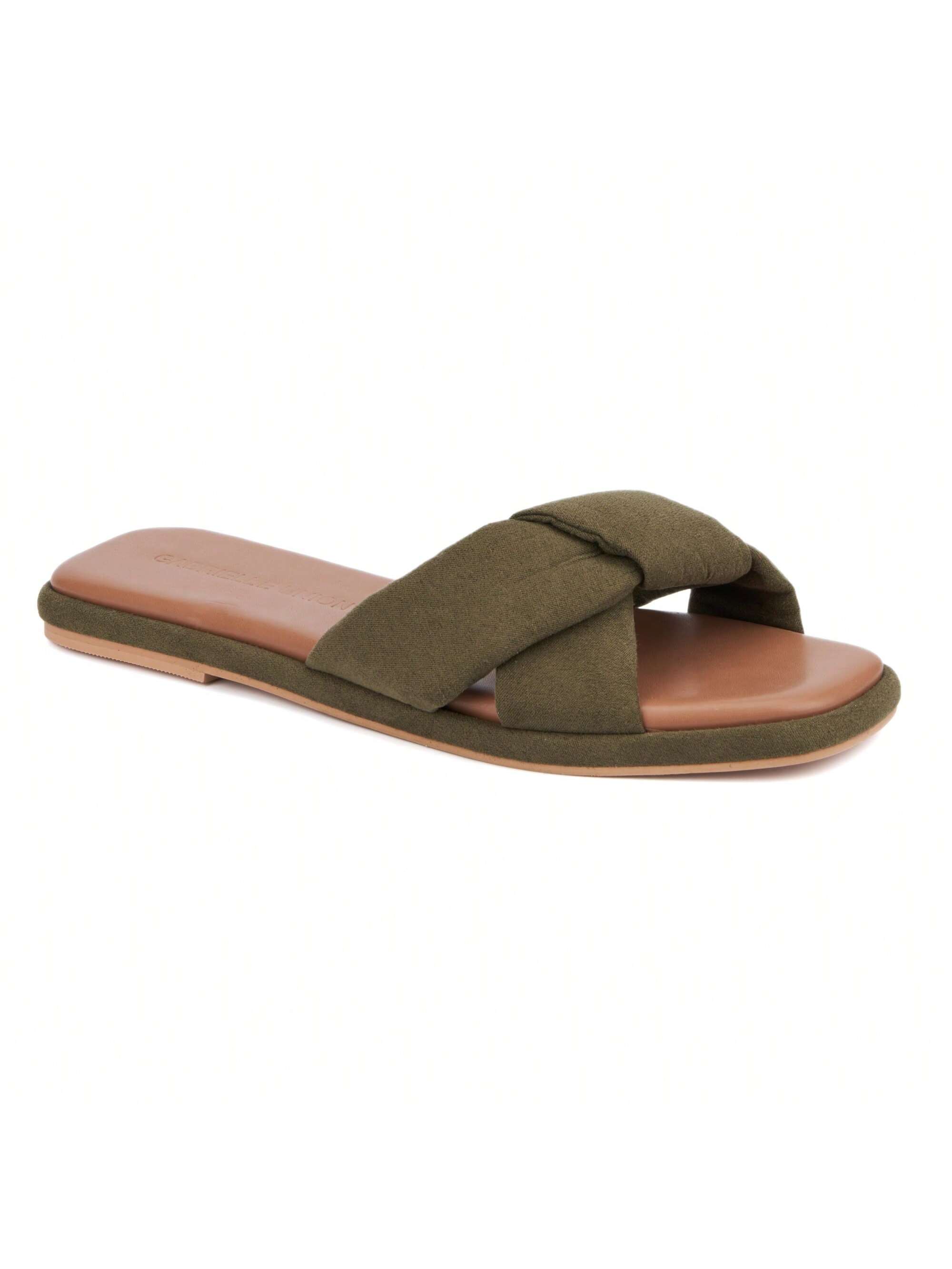 In Olive Green Women Sandals