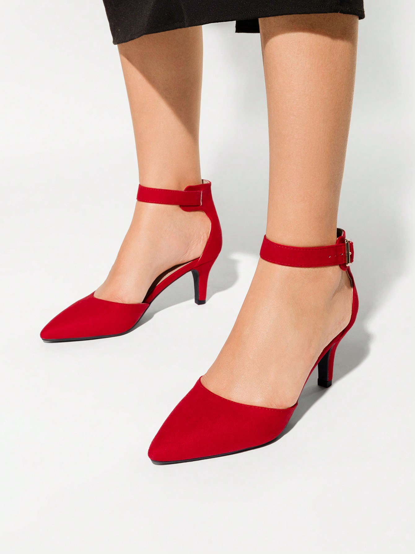 In Red and White Women Shoes