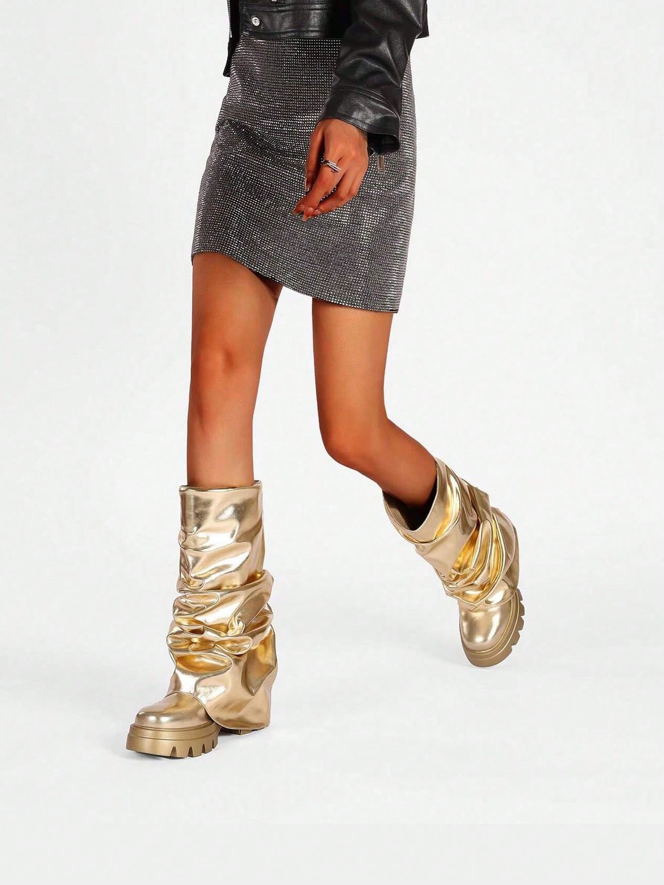 In Gold Women Fashion Boots