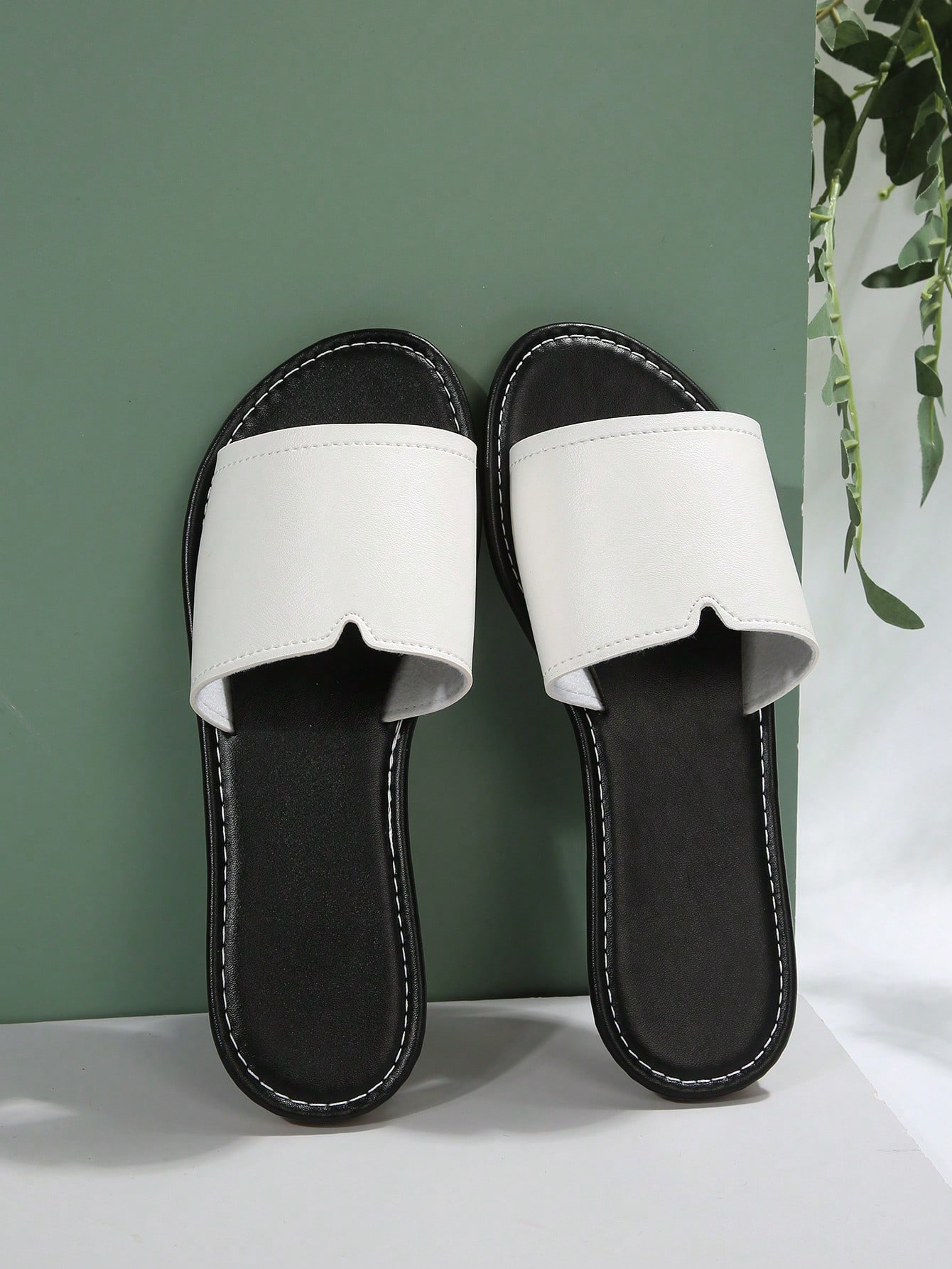 In Black and White Women Sandals