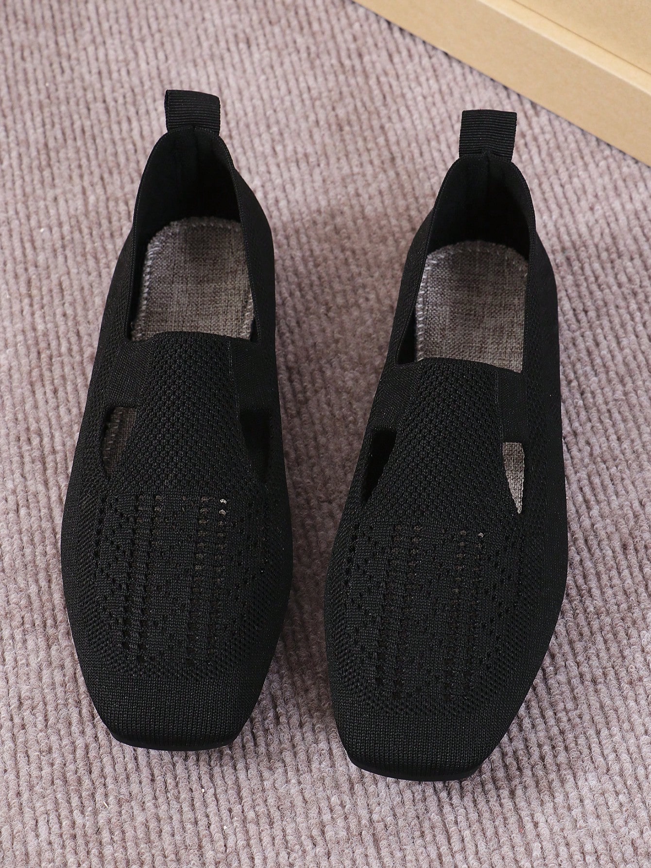 In Black Women Flats