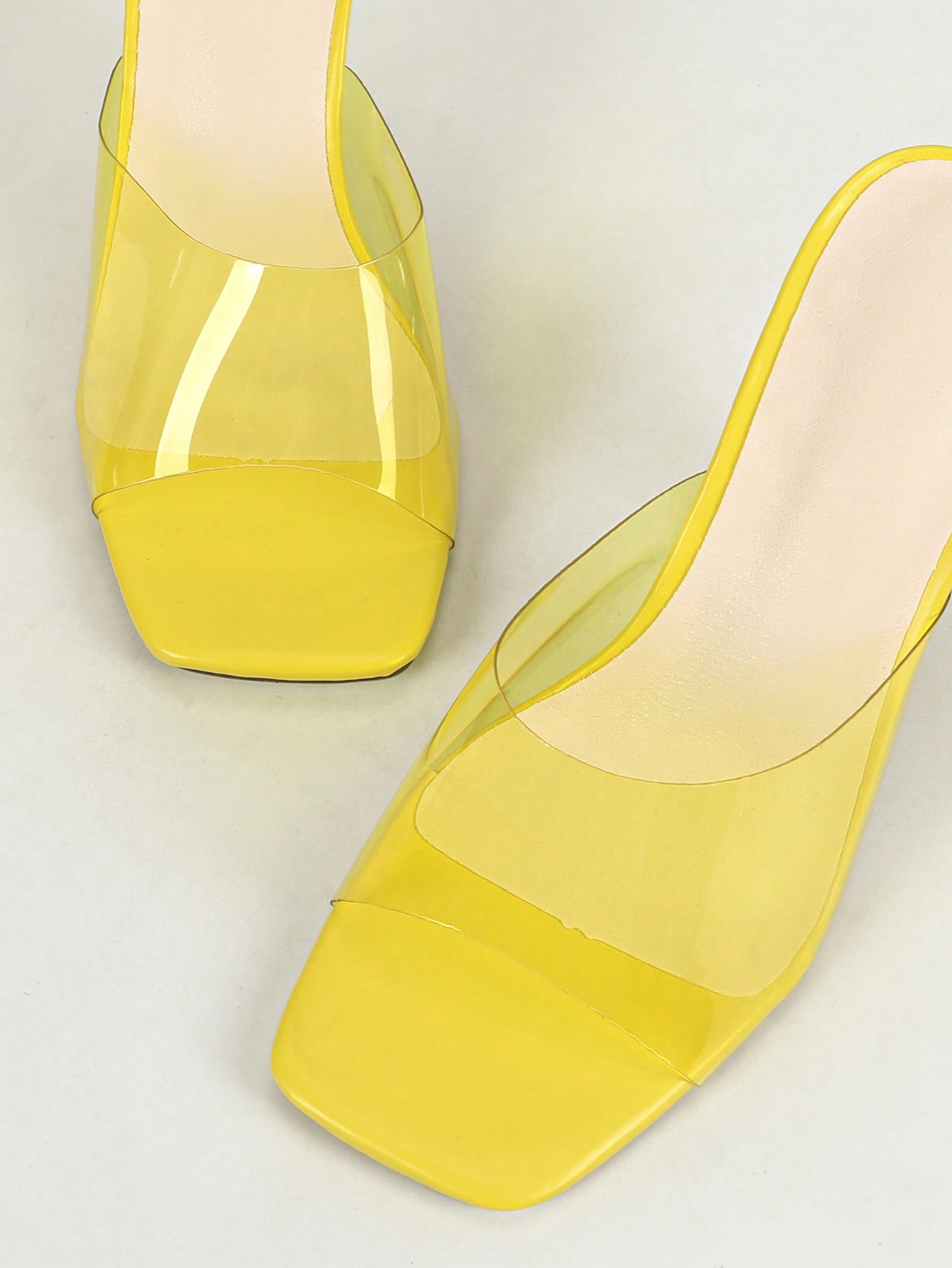 In Yellow Women Heeled Sandals