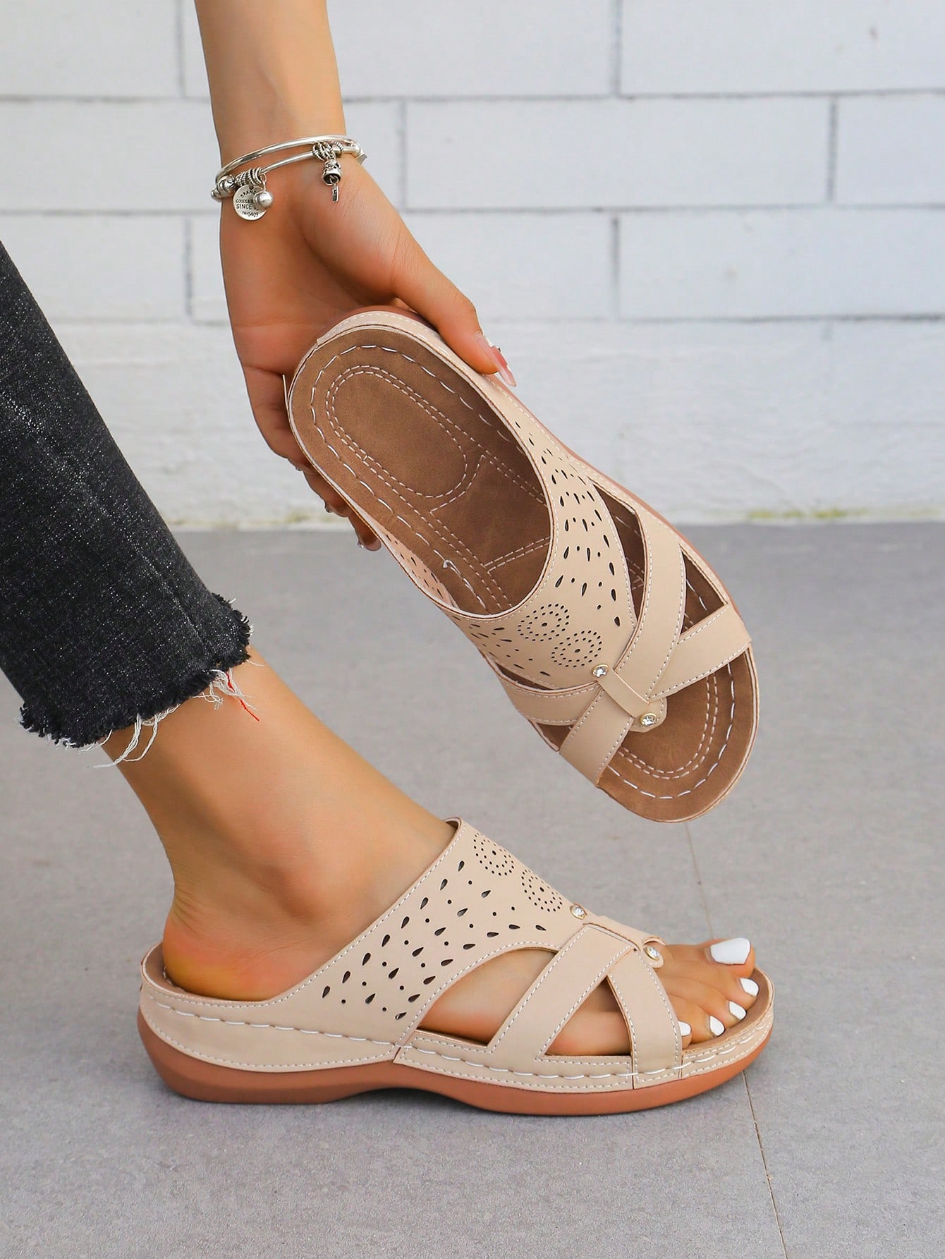 In Beige Women Platforms & Wedge Sandals