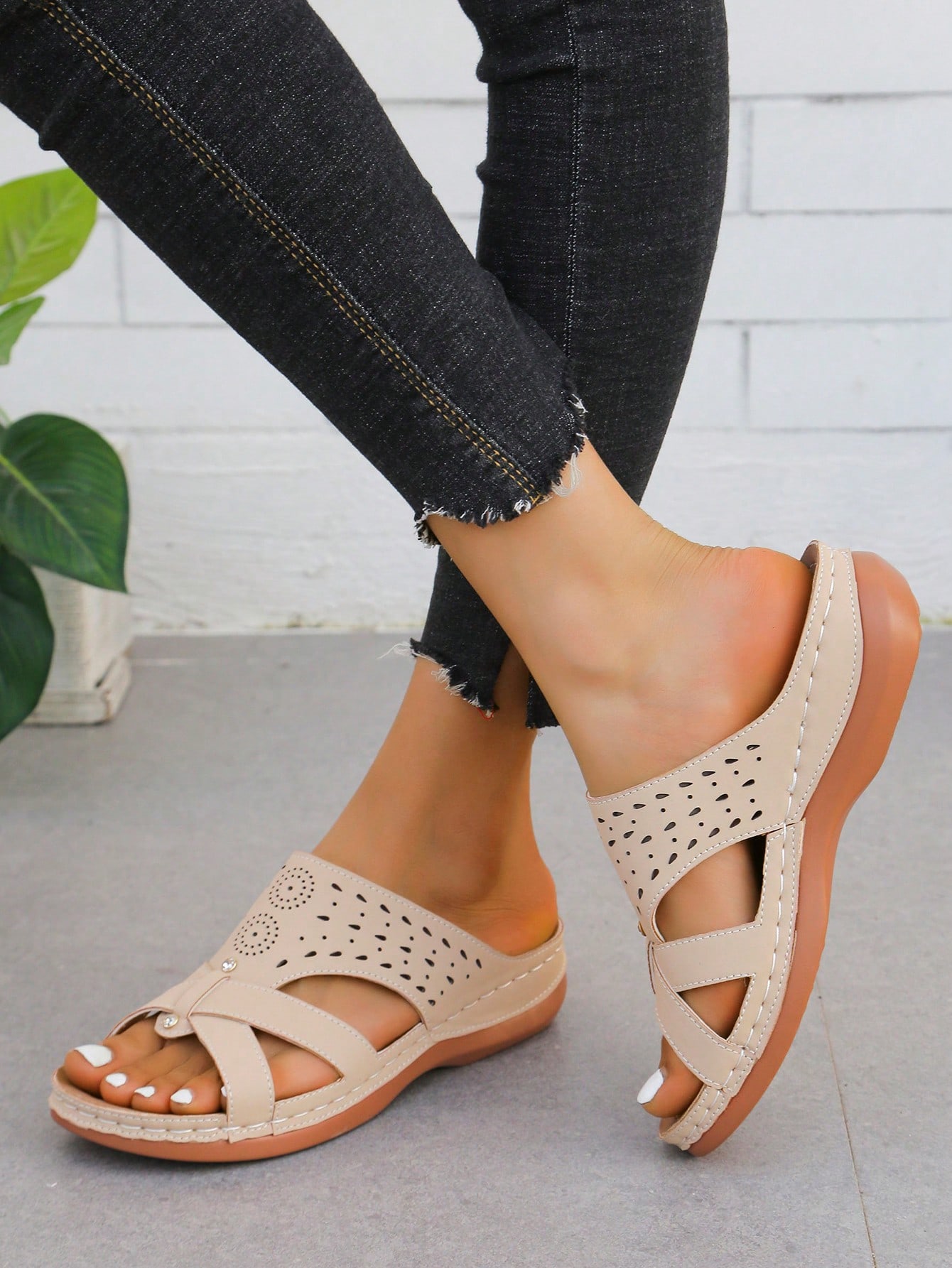 In Beige Women Platforms & Wedge Sandals