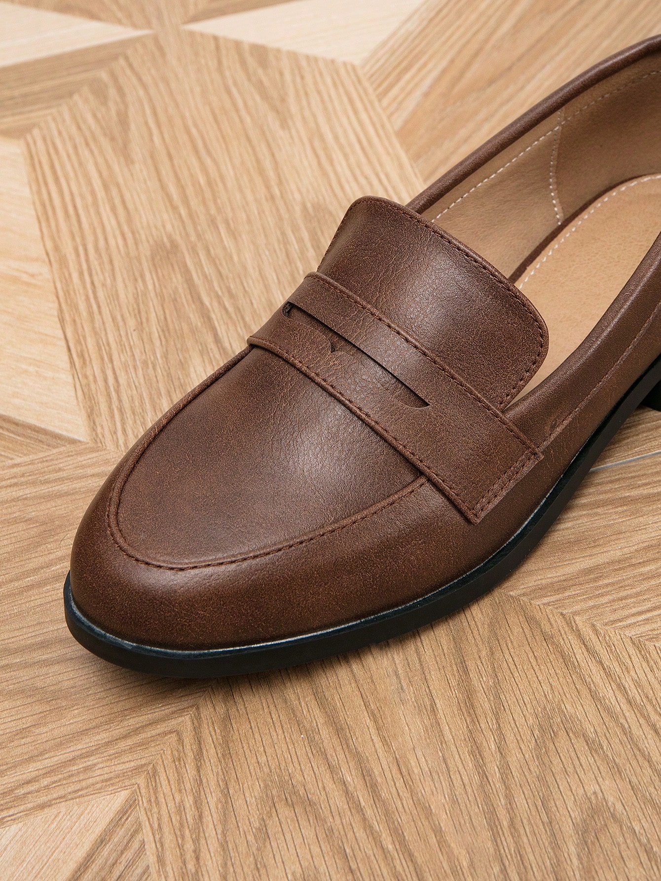 In Coffee Brown Women Flats