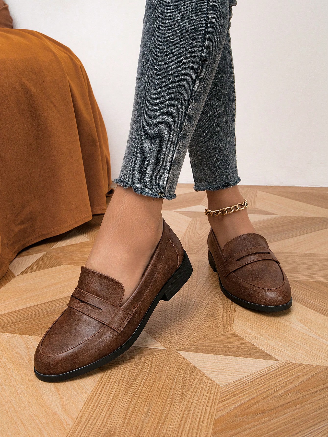 In Coffee Brown Women Flats