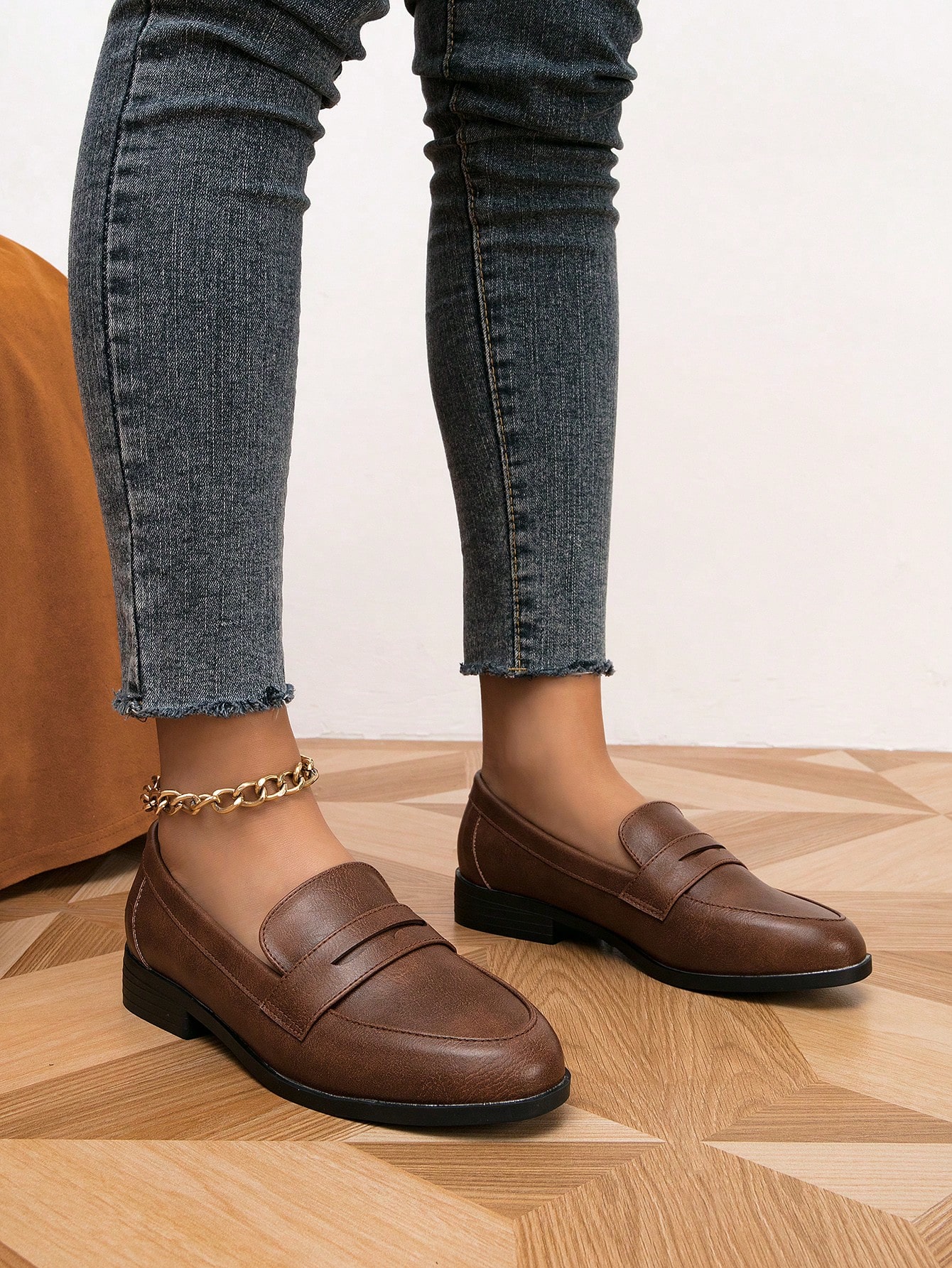 In Coffee Brown Women Flats