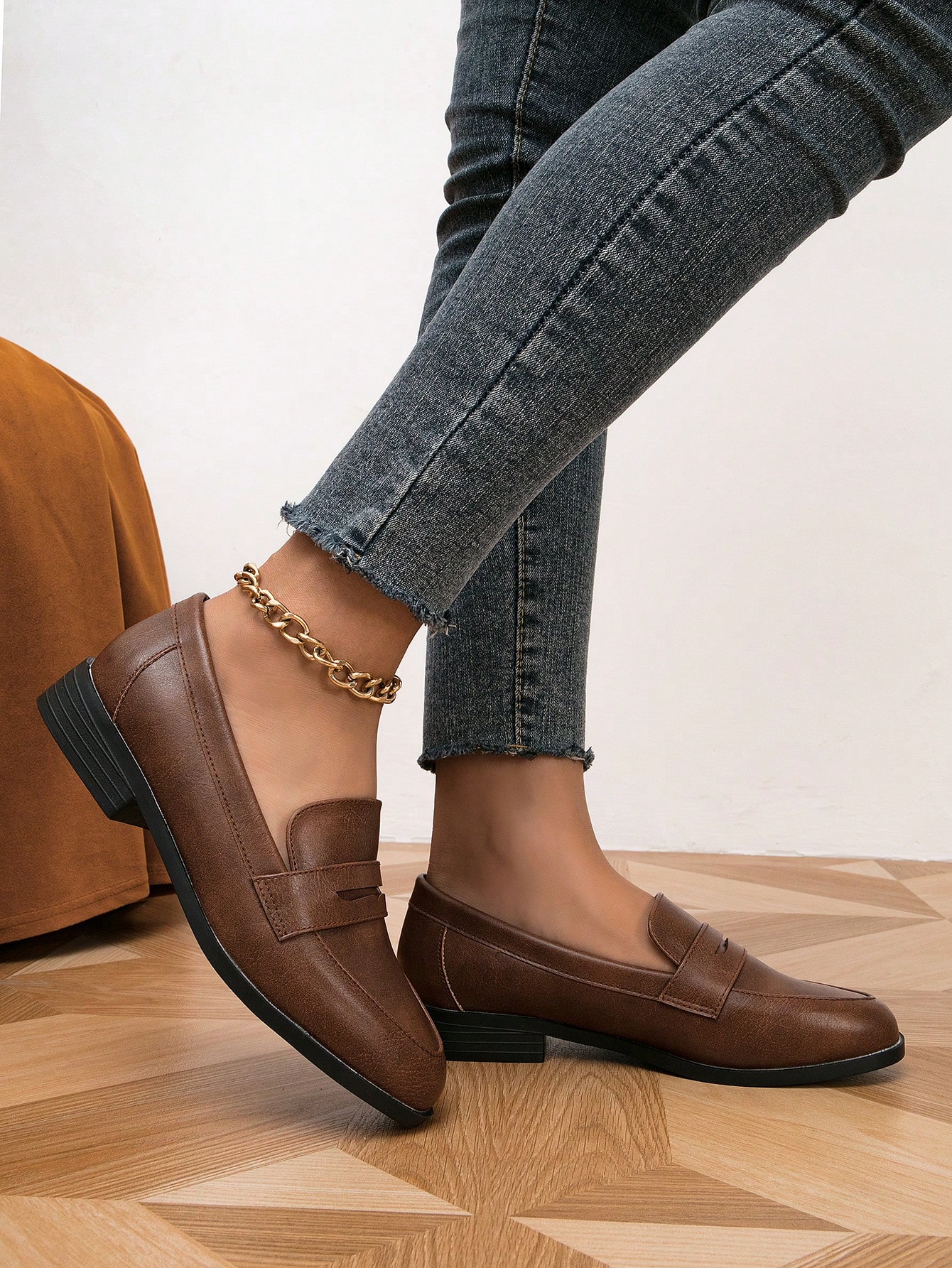 In Coffee Brown Women Flats