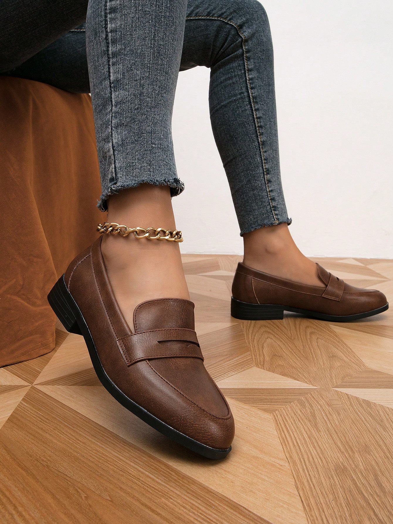 In Coffee Brown Women Flats