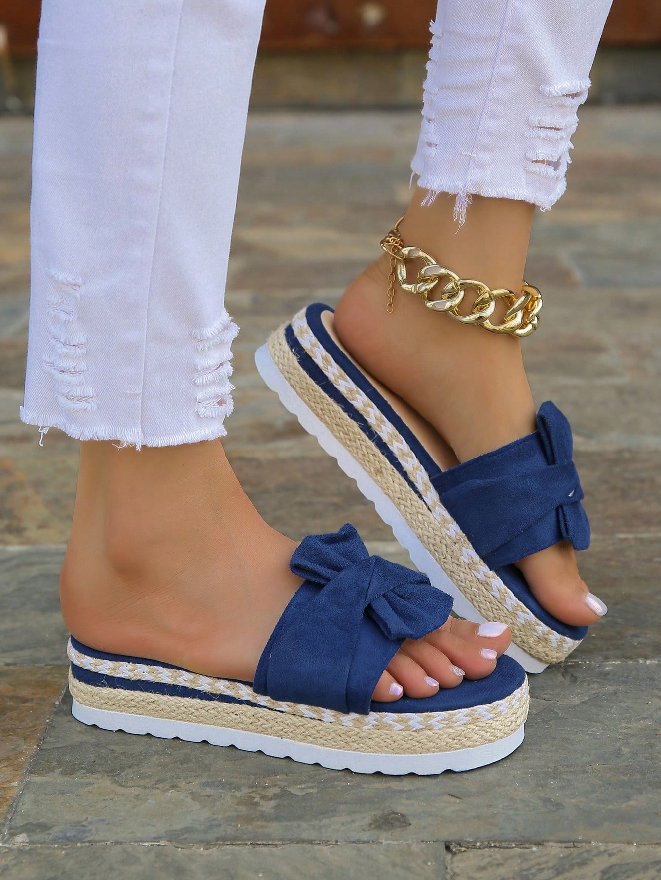 In Blue Women Platforms & Wedge Sandals