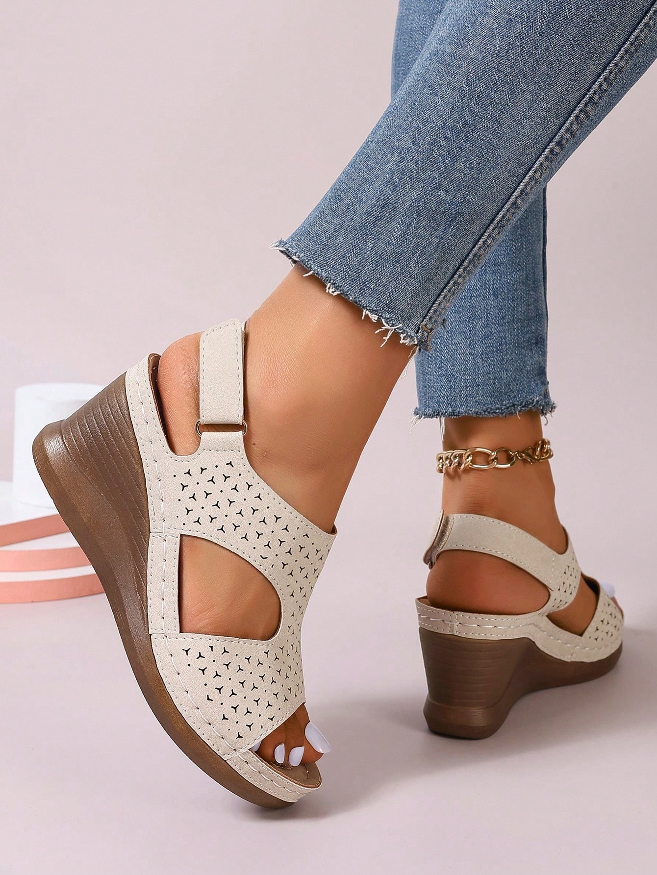 In Beige Women Platforms & Wedge Sandals