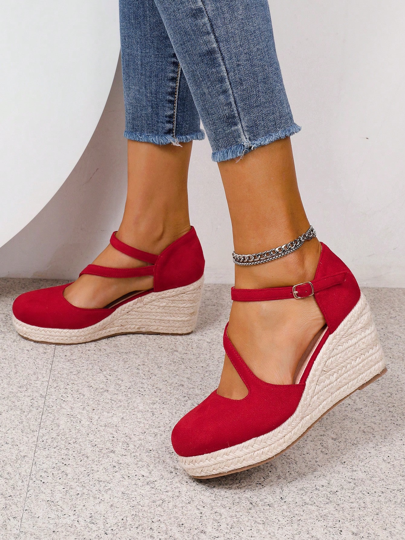 In Red Women Wedges & Flatform