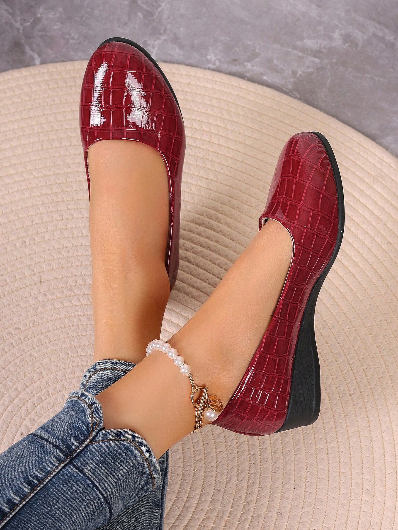 In Red Violet Women Shoes