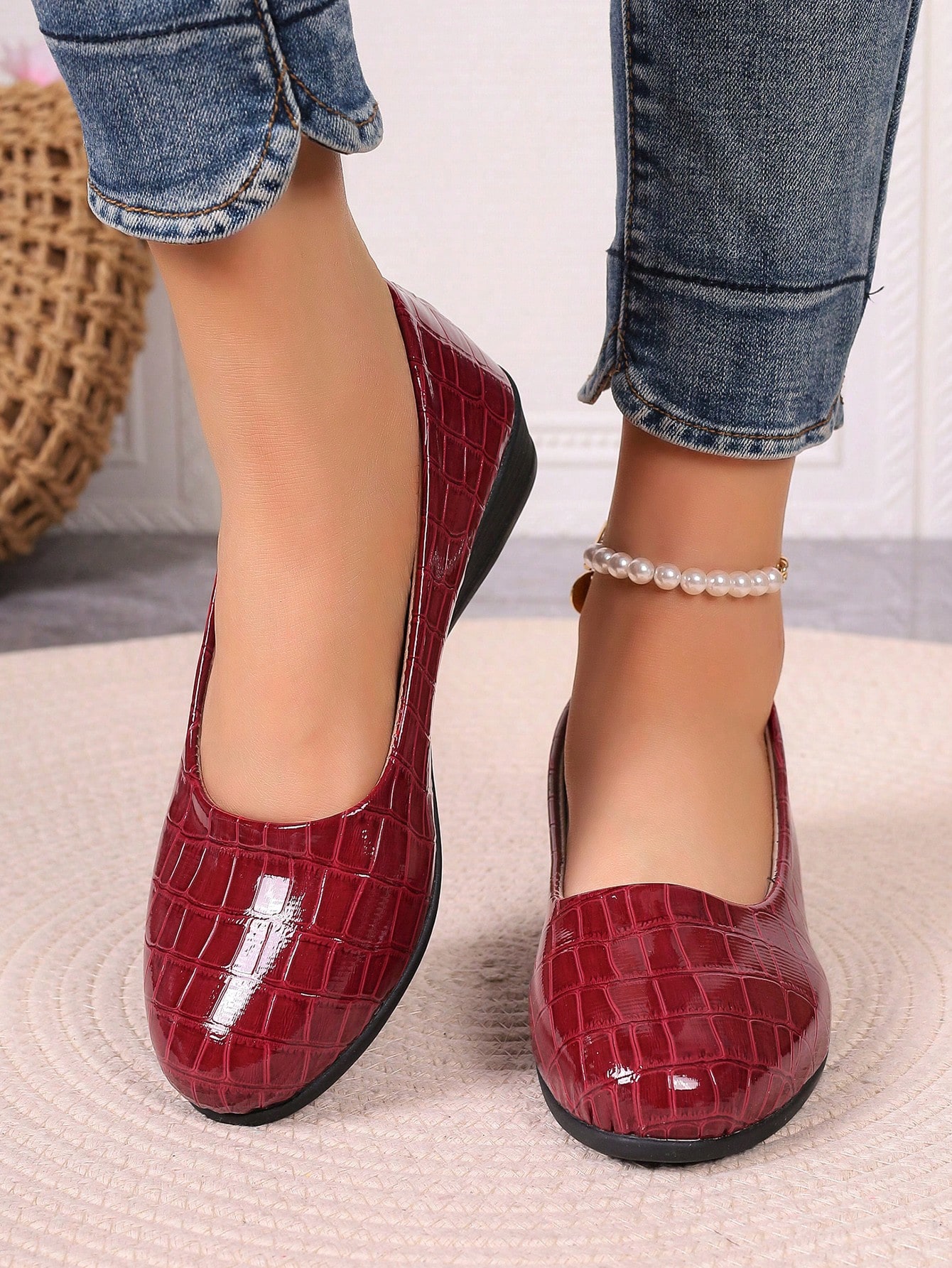 In Red Violet Women Shoes