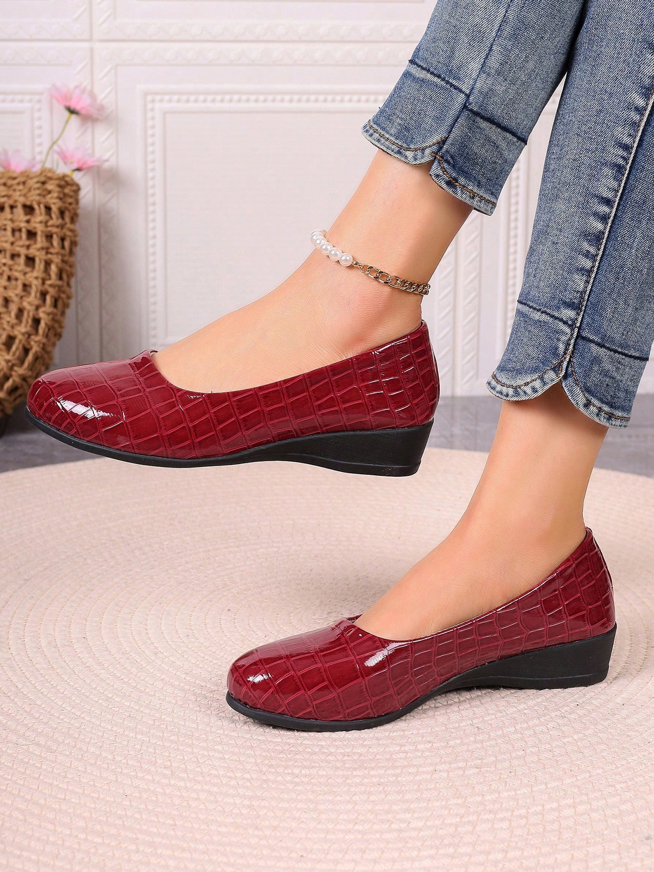 In Red Violet Women Shoes