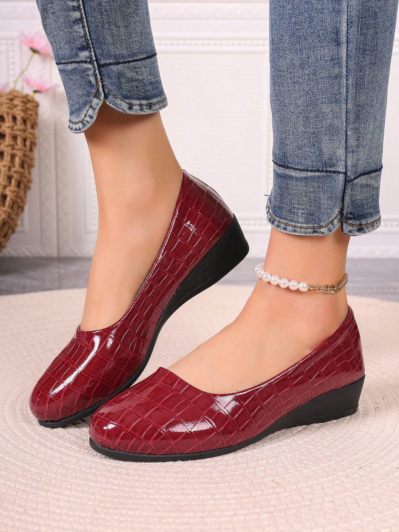 In Red Violet Women Shoes