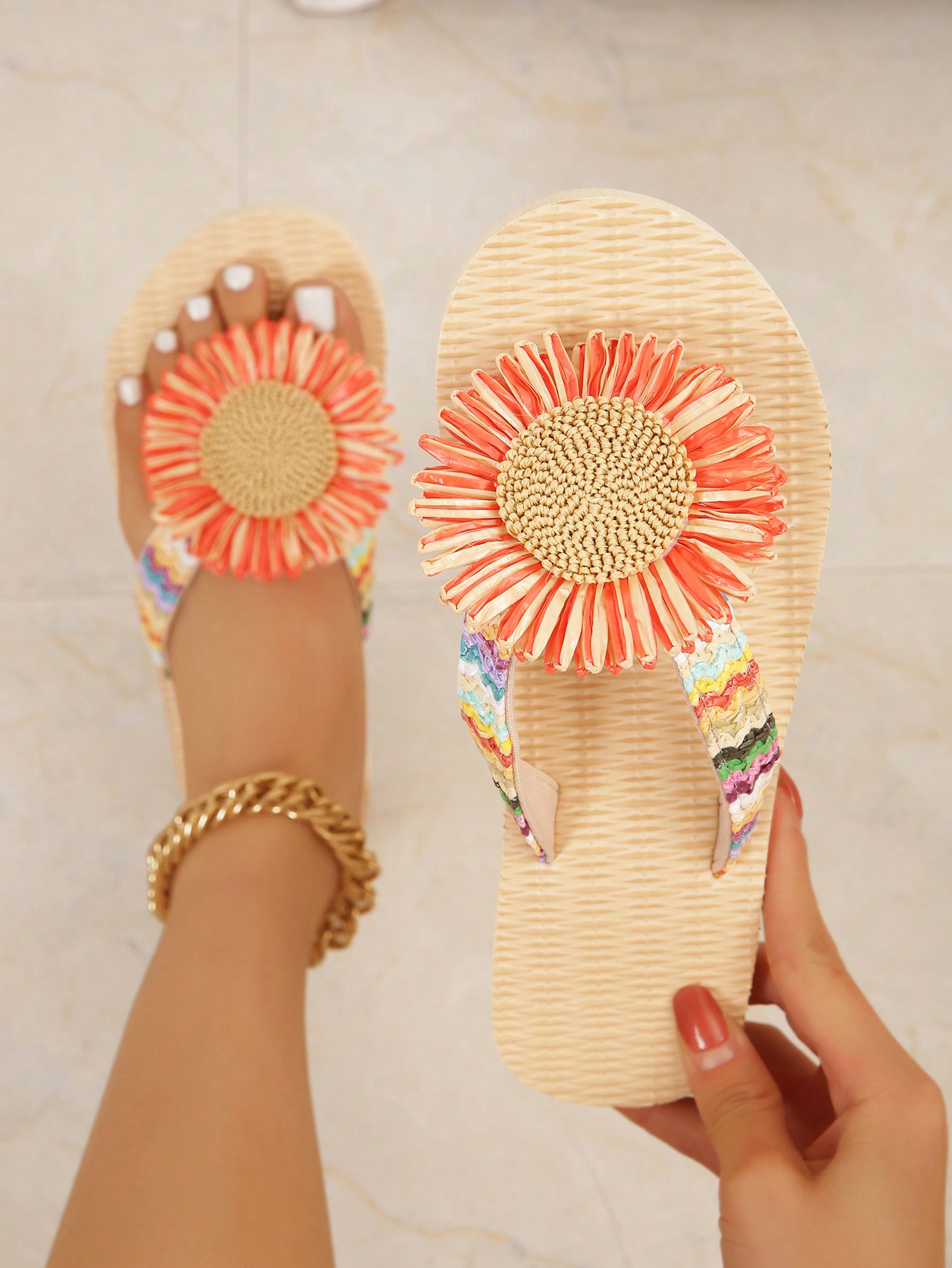 In Multicolor Women Flip-Flops