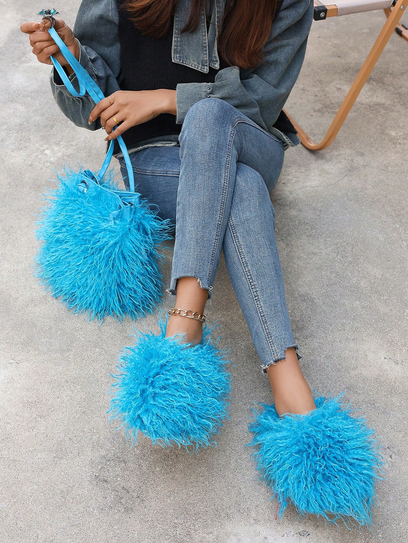 In Blue Women Slippers