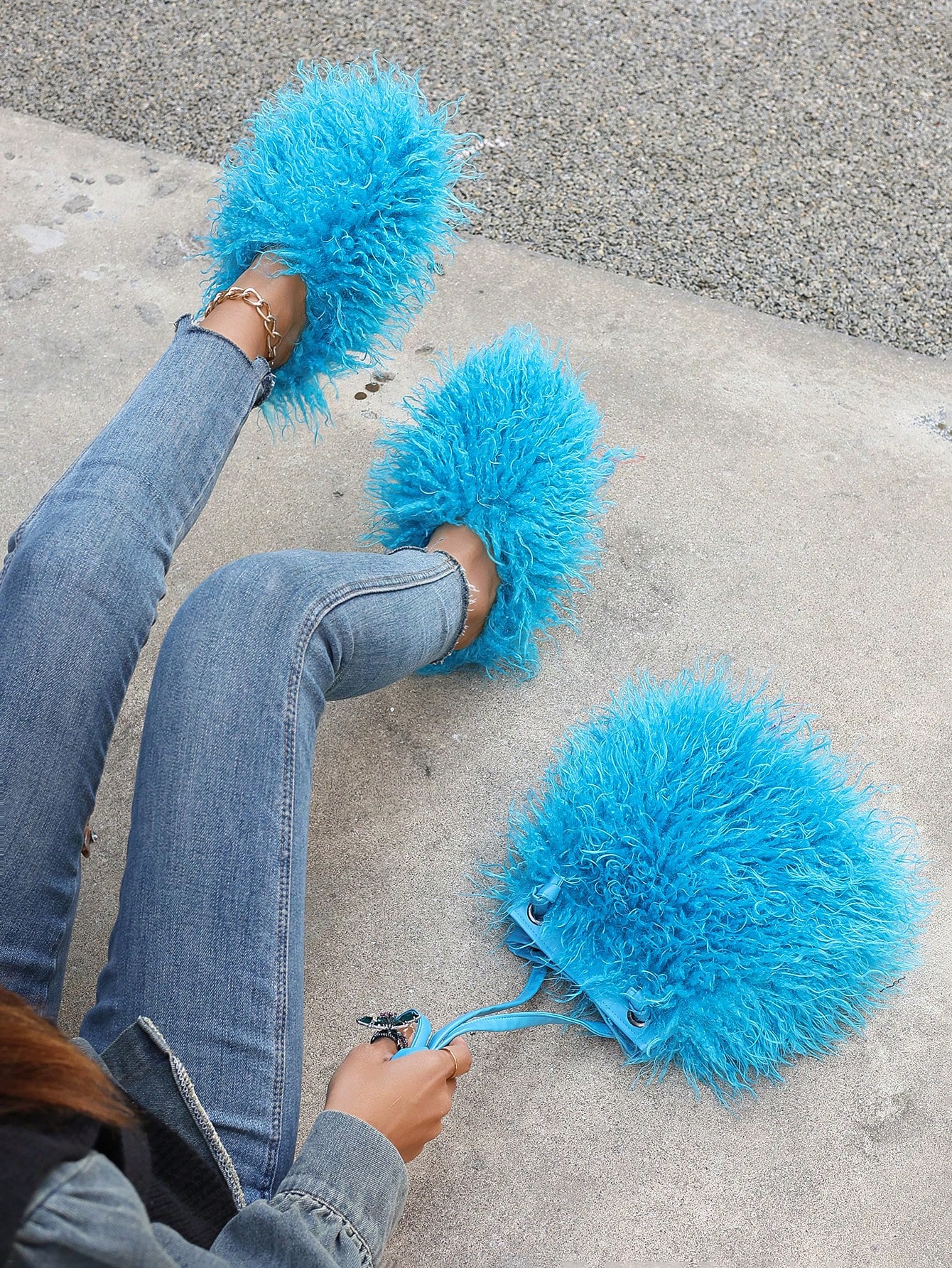 In Blue Women Slippers