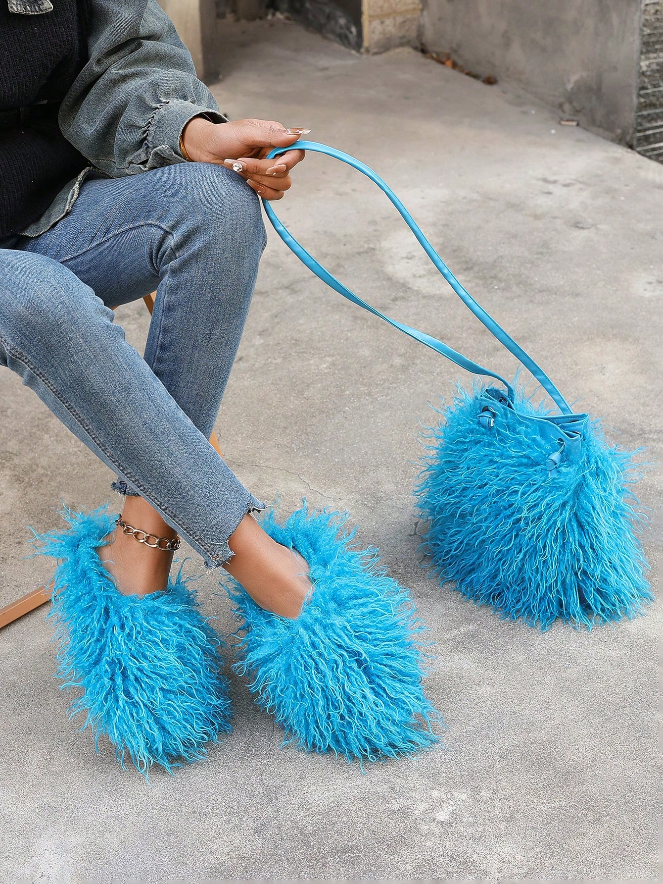 In Blue Women Slippers