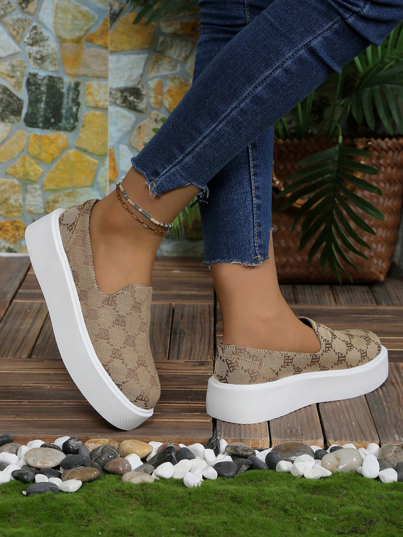 In Khaki Women Wedges & Flatform