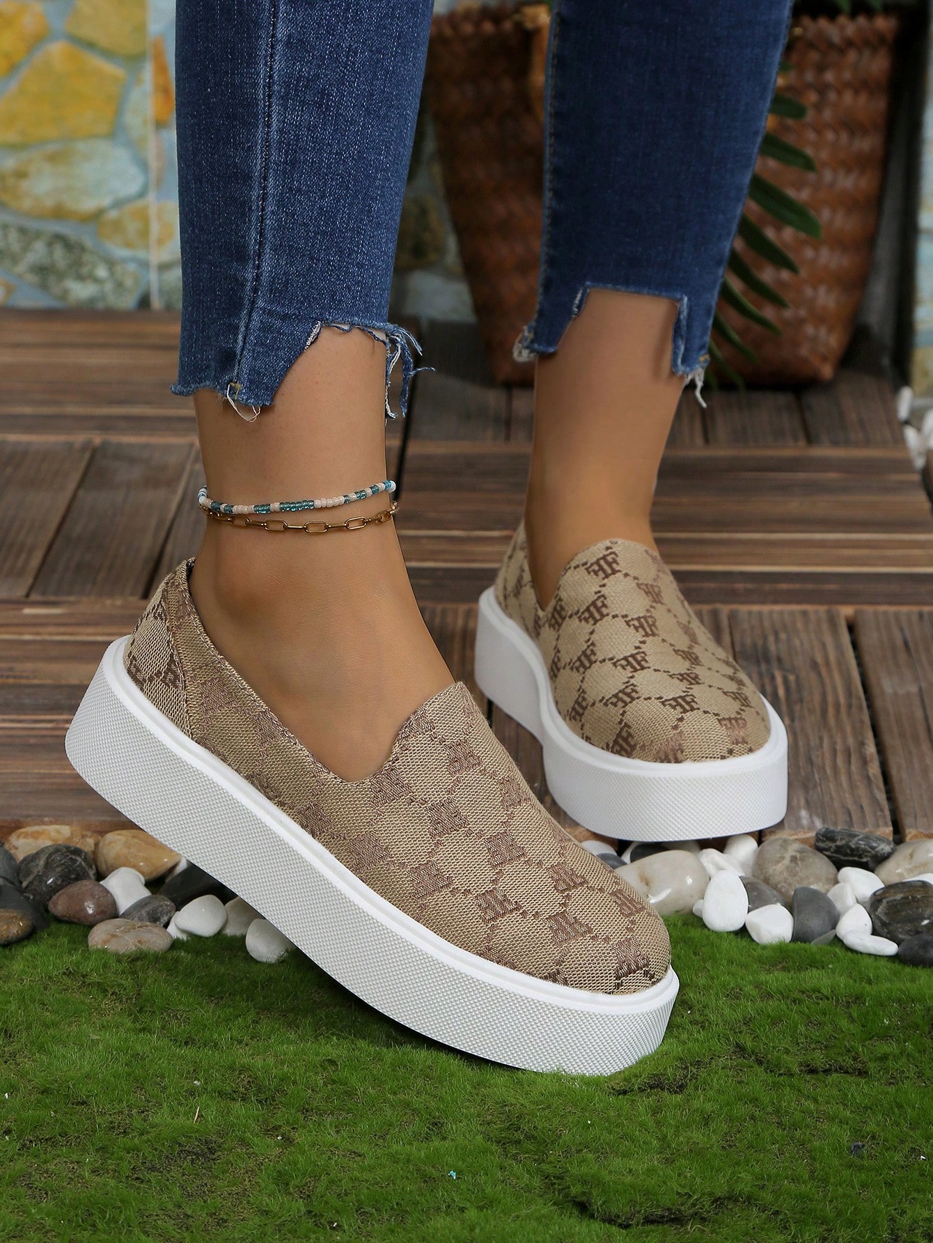 In Khaki Women Wedges & Flatform