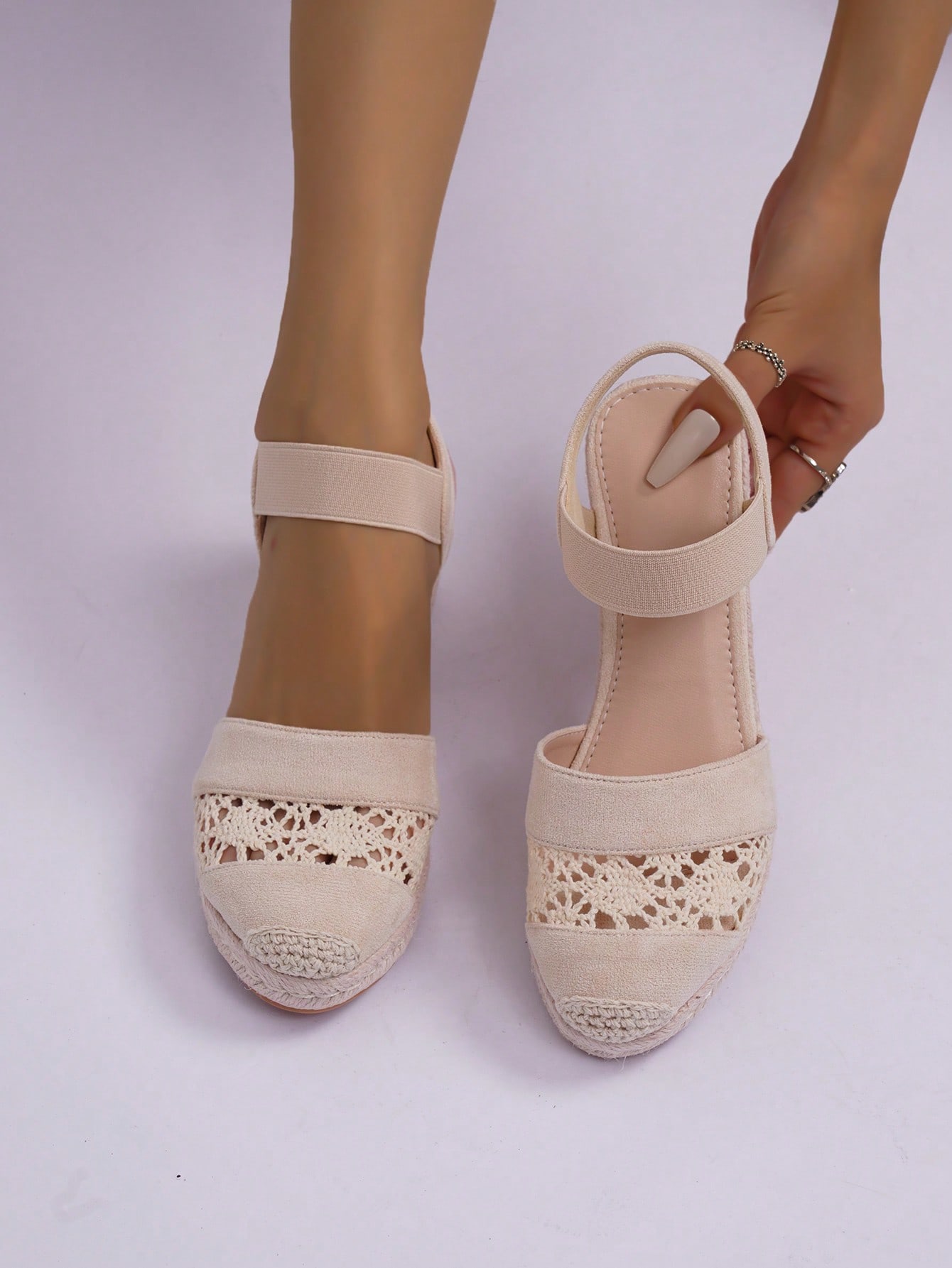 In Apricot Women Wedges & Flatform