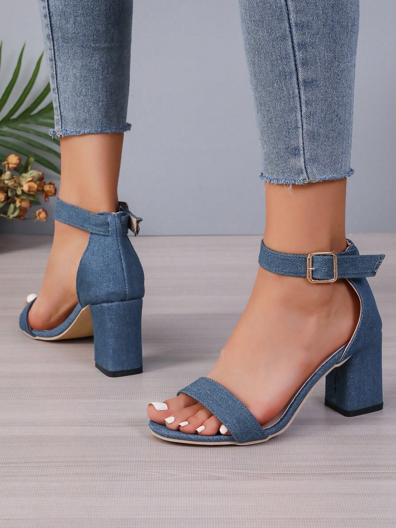 In Blue Women Heeled Sandals