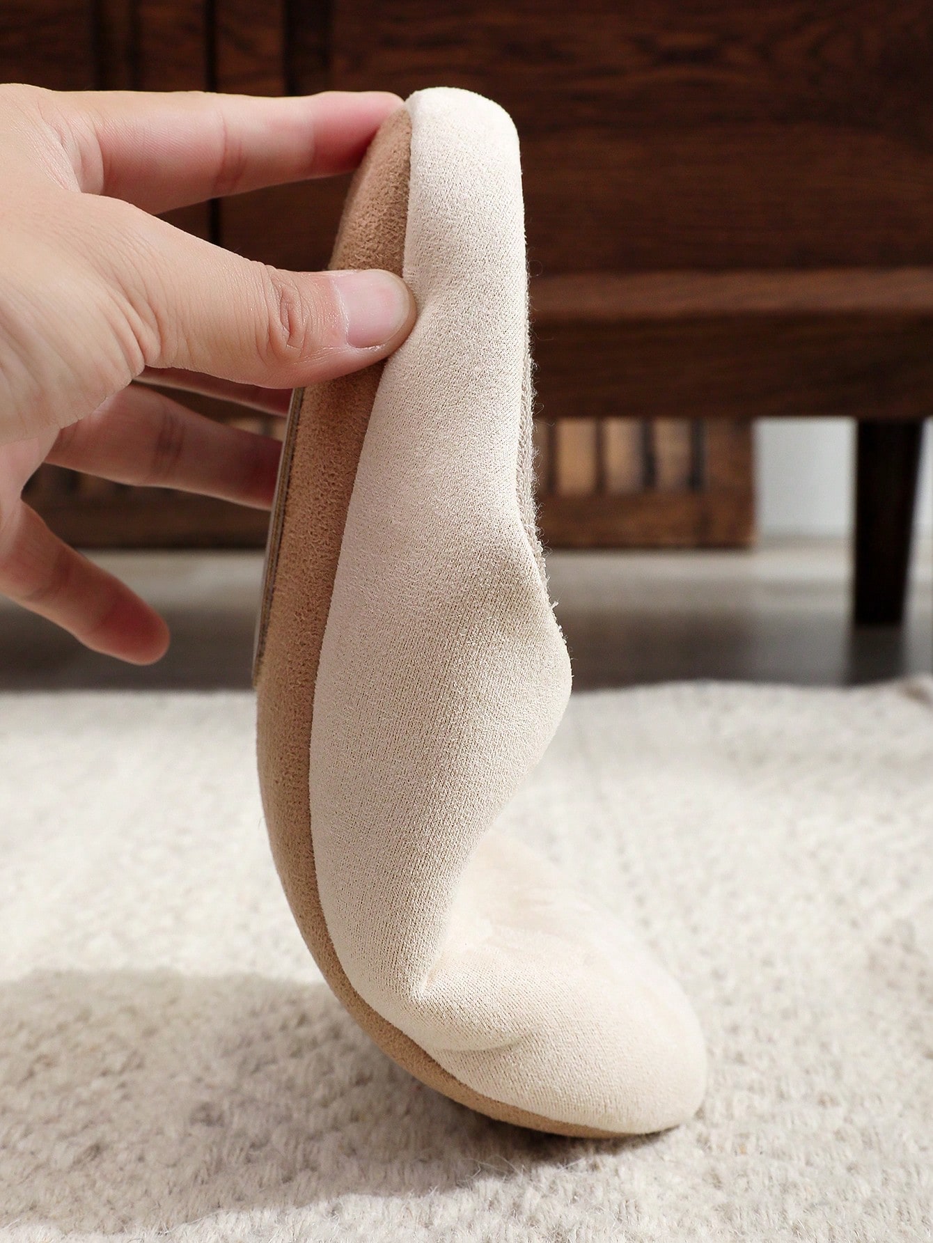 In Beige Women Home Slippers