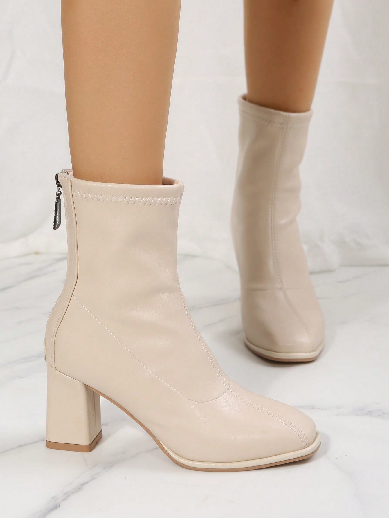 In Beige Women Fashion Boots