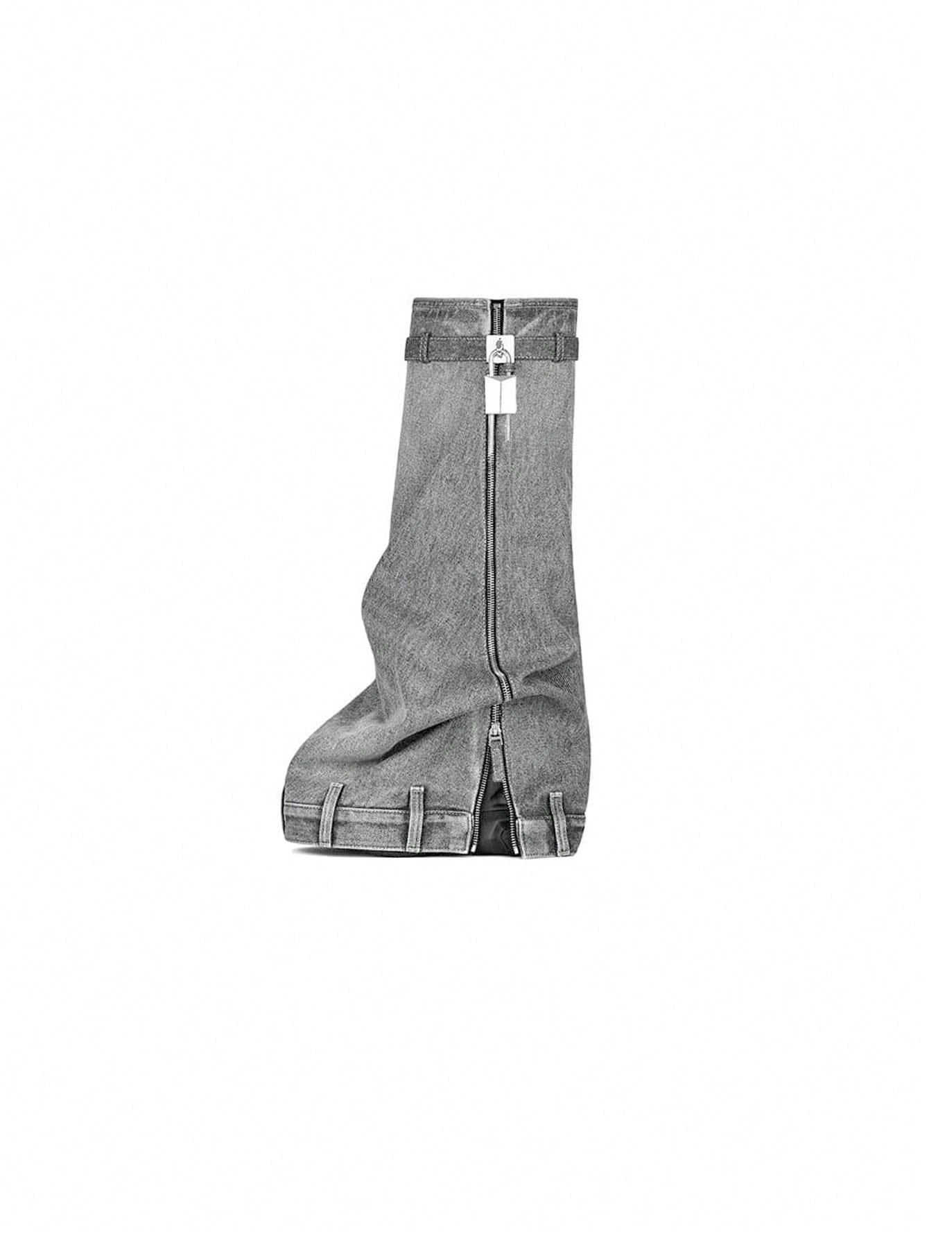 In Grey Women Fashion Boots