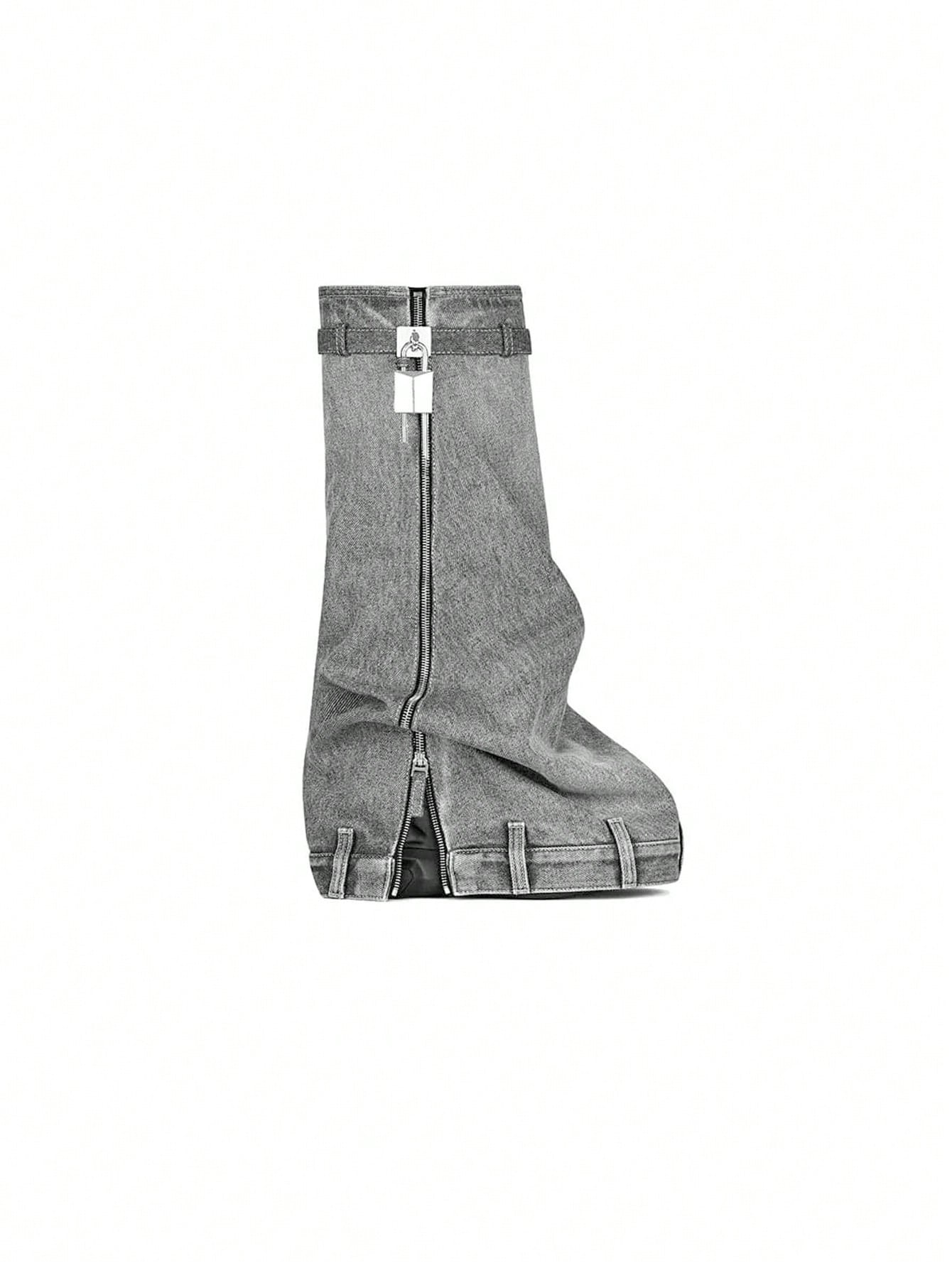 In Grey Women Fashion Boots