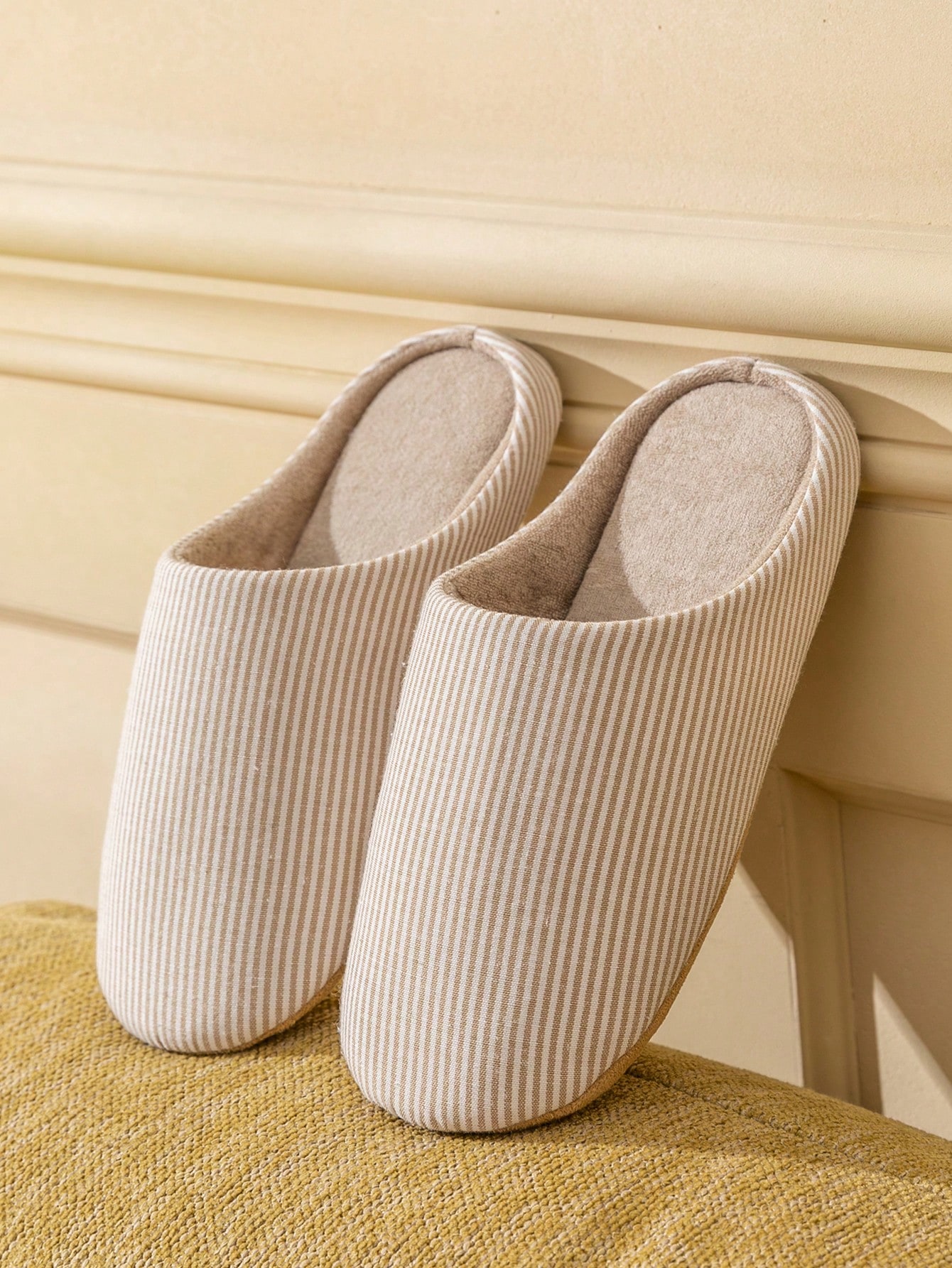 In Beige Women Home Slippers