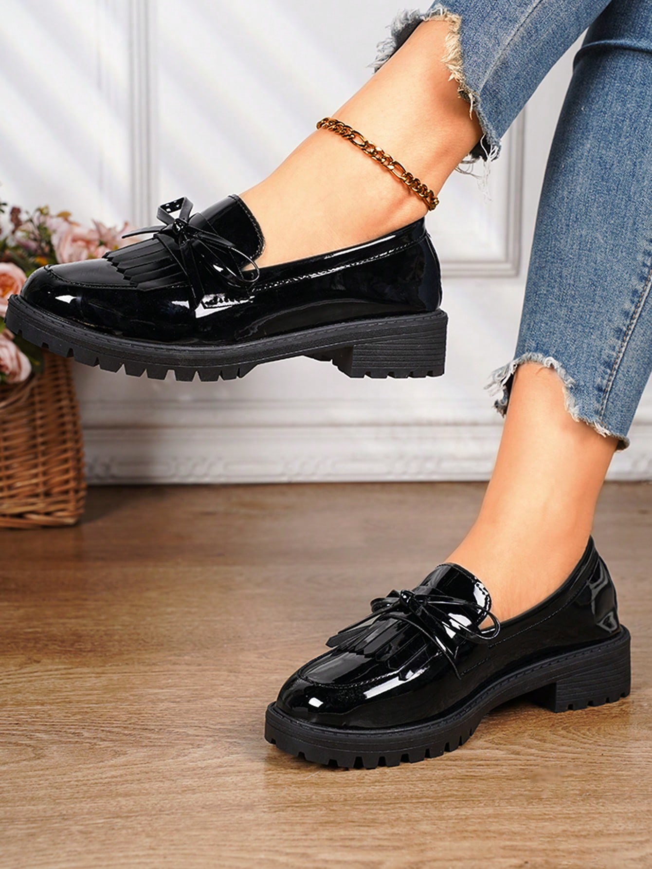 In Black Women Wedges & Flatform