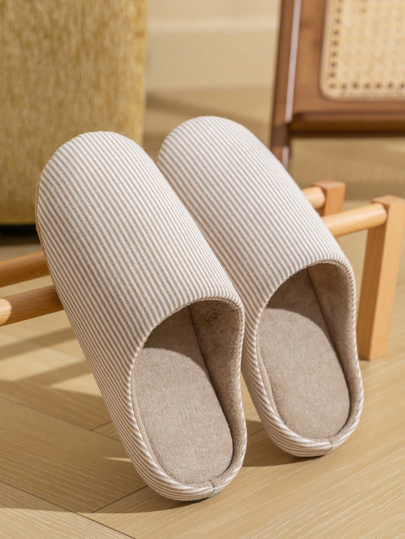 In Beige Women Home Slippers