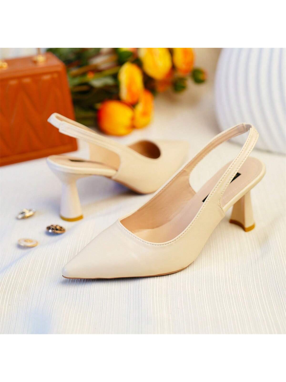 In Beige Women Pumps