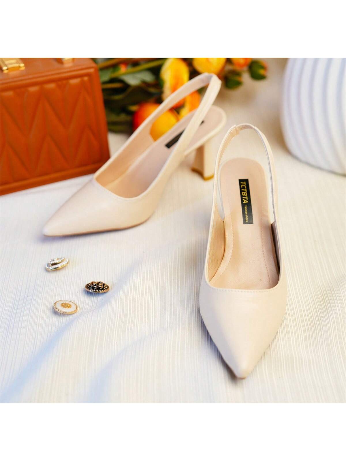 In Beige Women Pumps