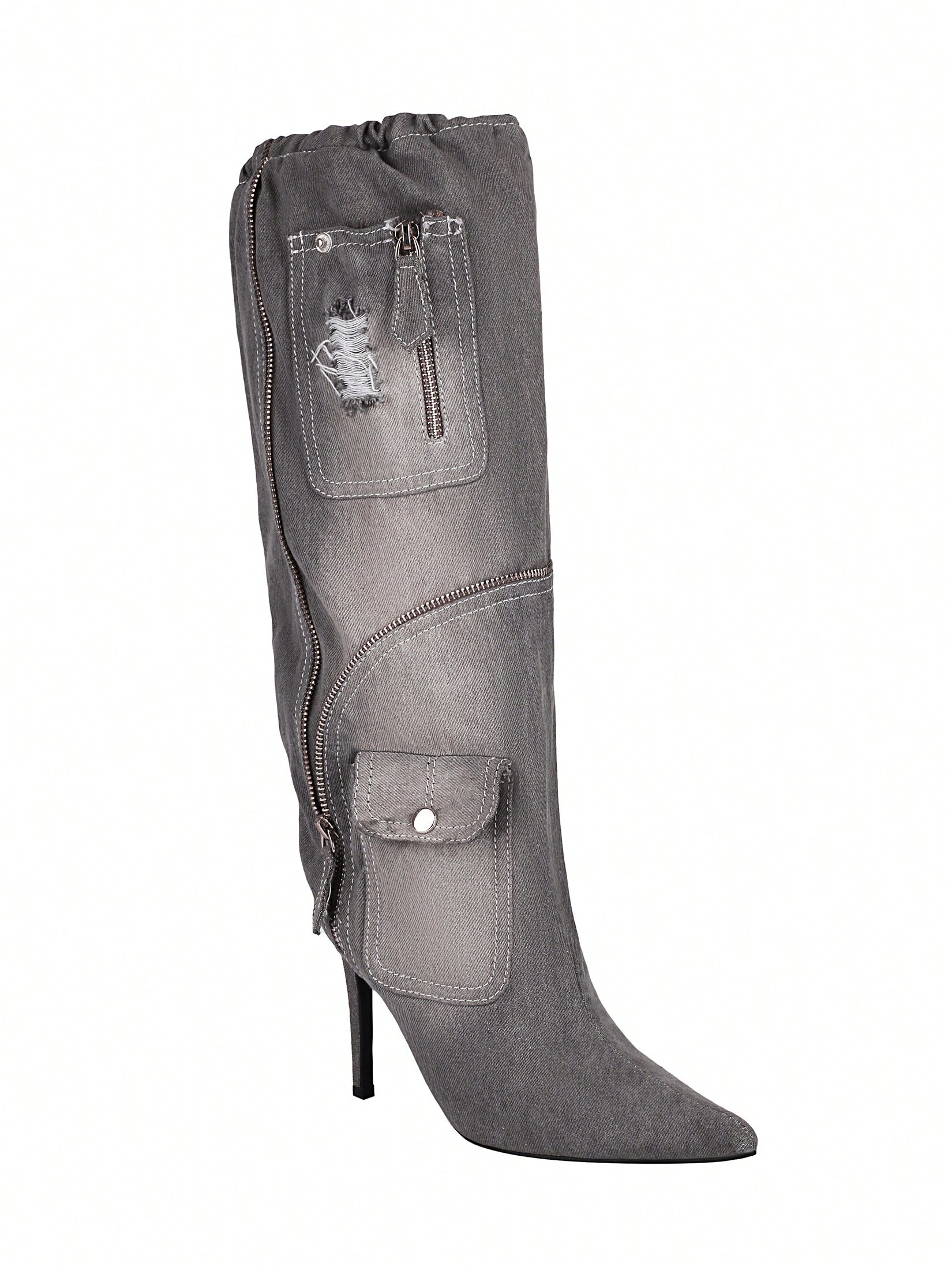 In Grey Women Fashion Boots