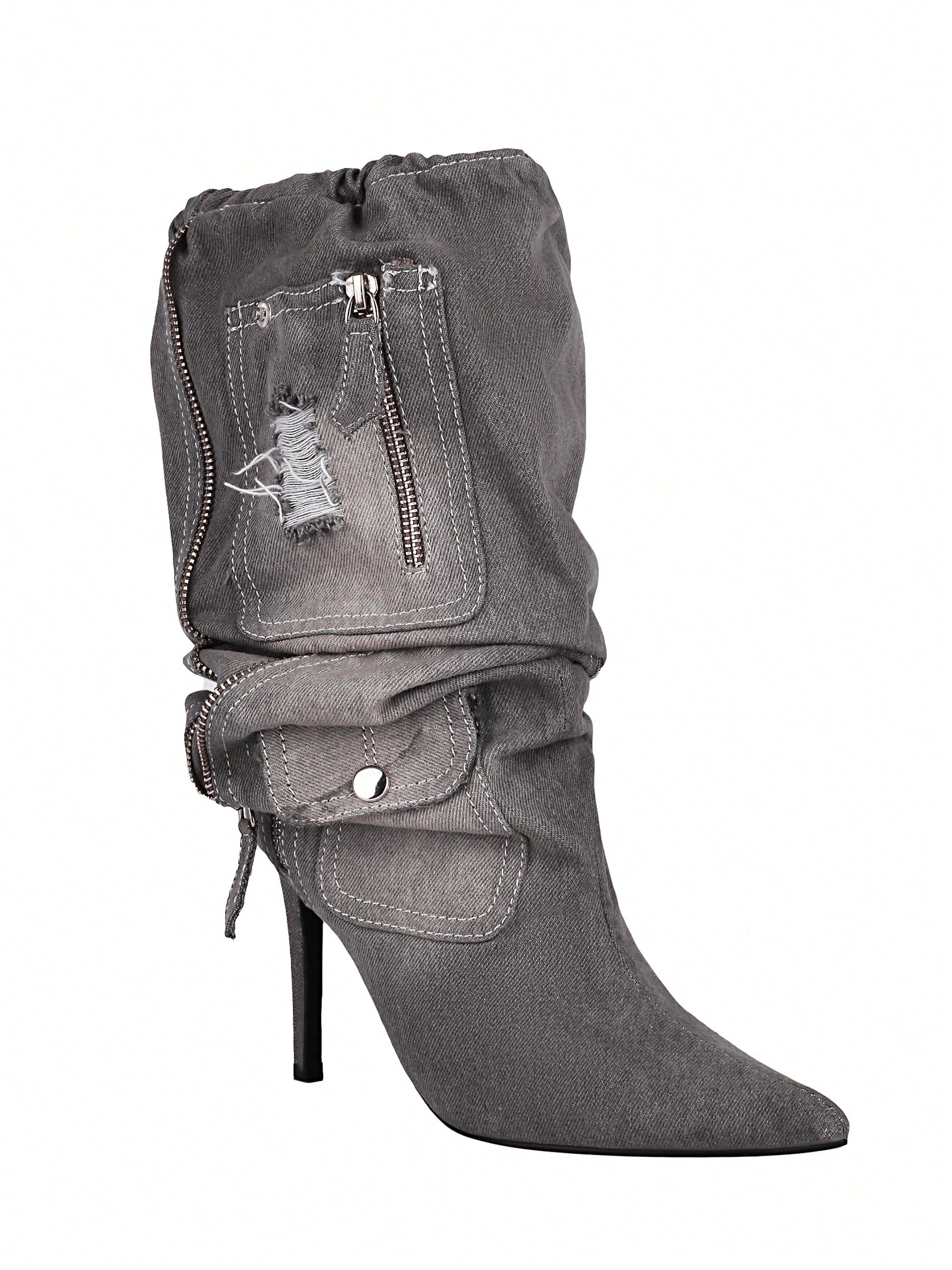 In Grey Women Fashion Boots