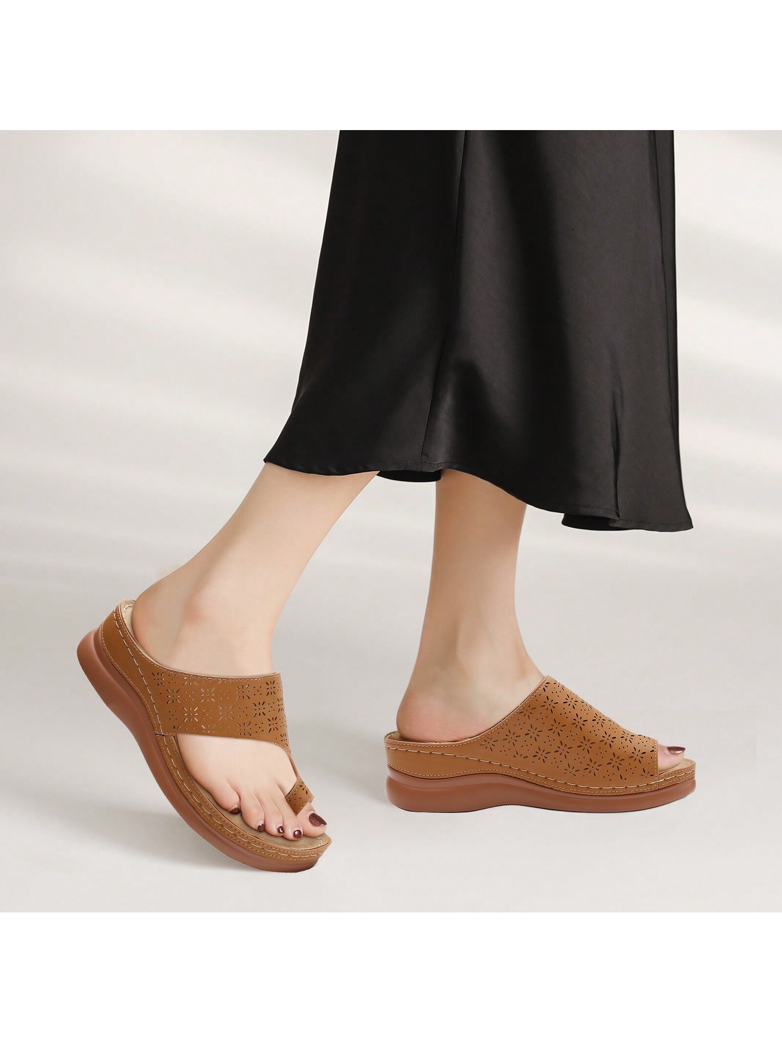 In Brown Women Wedges & Flatform