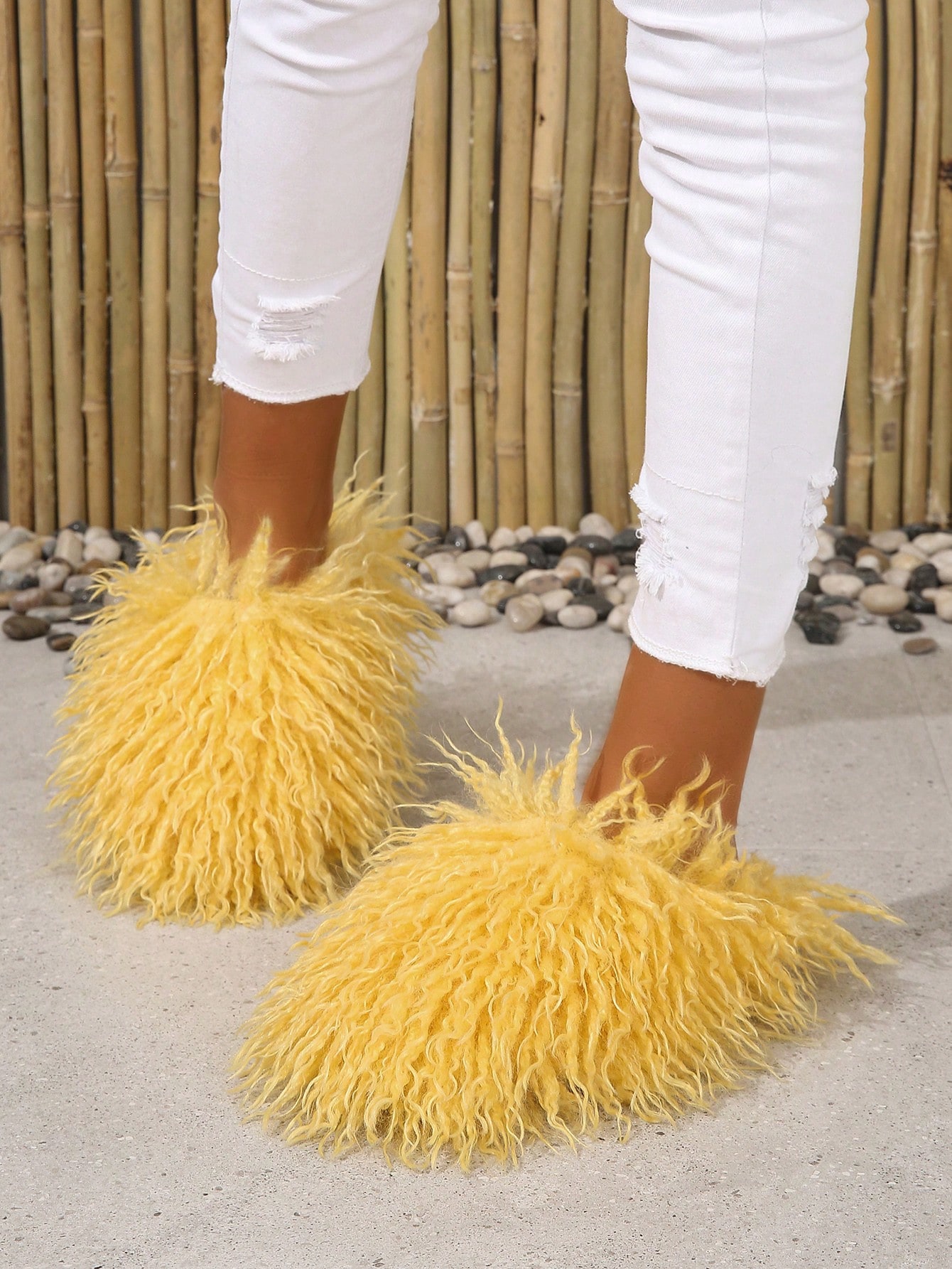 In Yellow Women Home Slippers