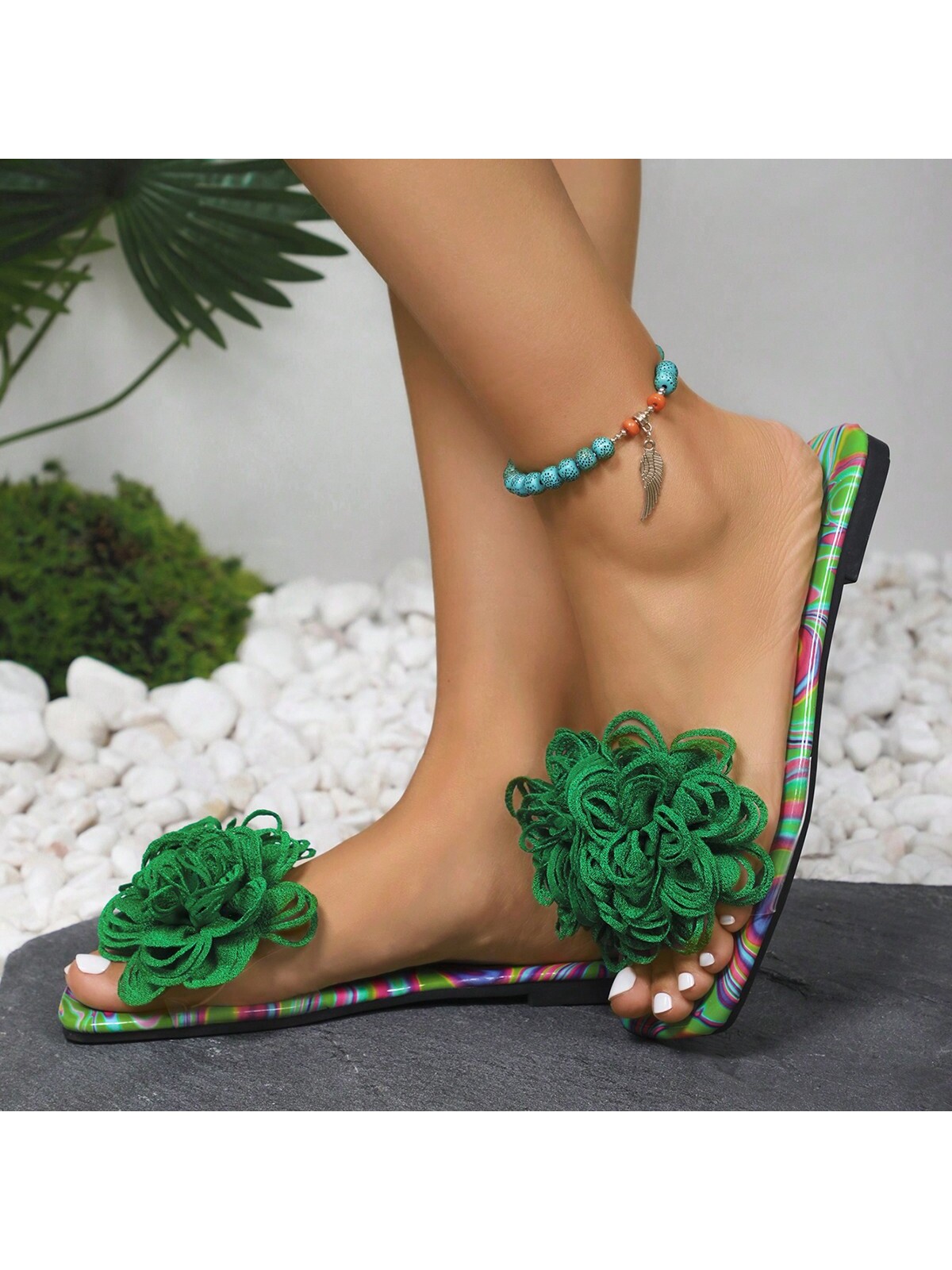 In Green Women Shoes