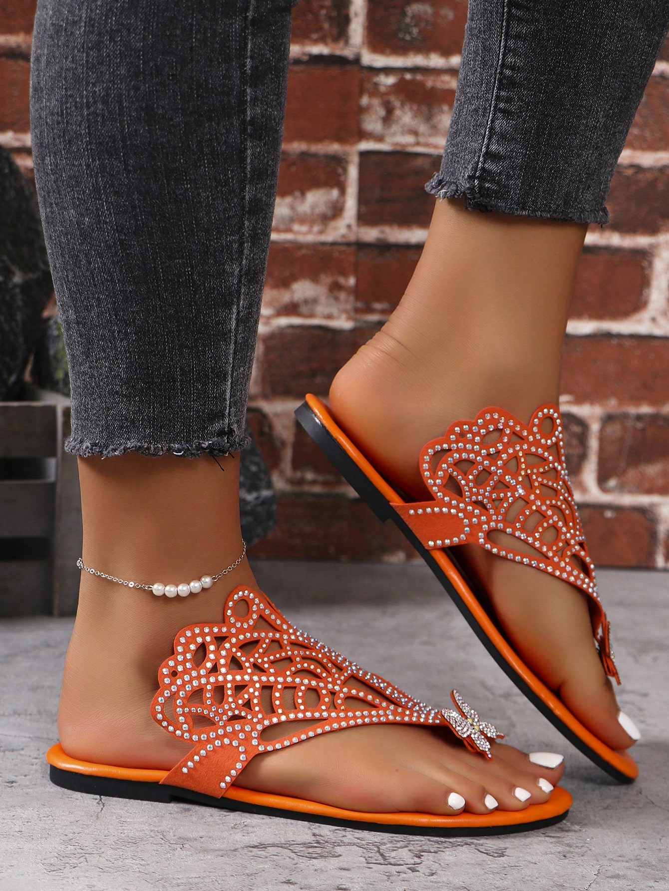 In Orange Women Shoes