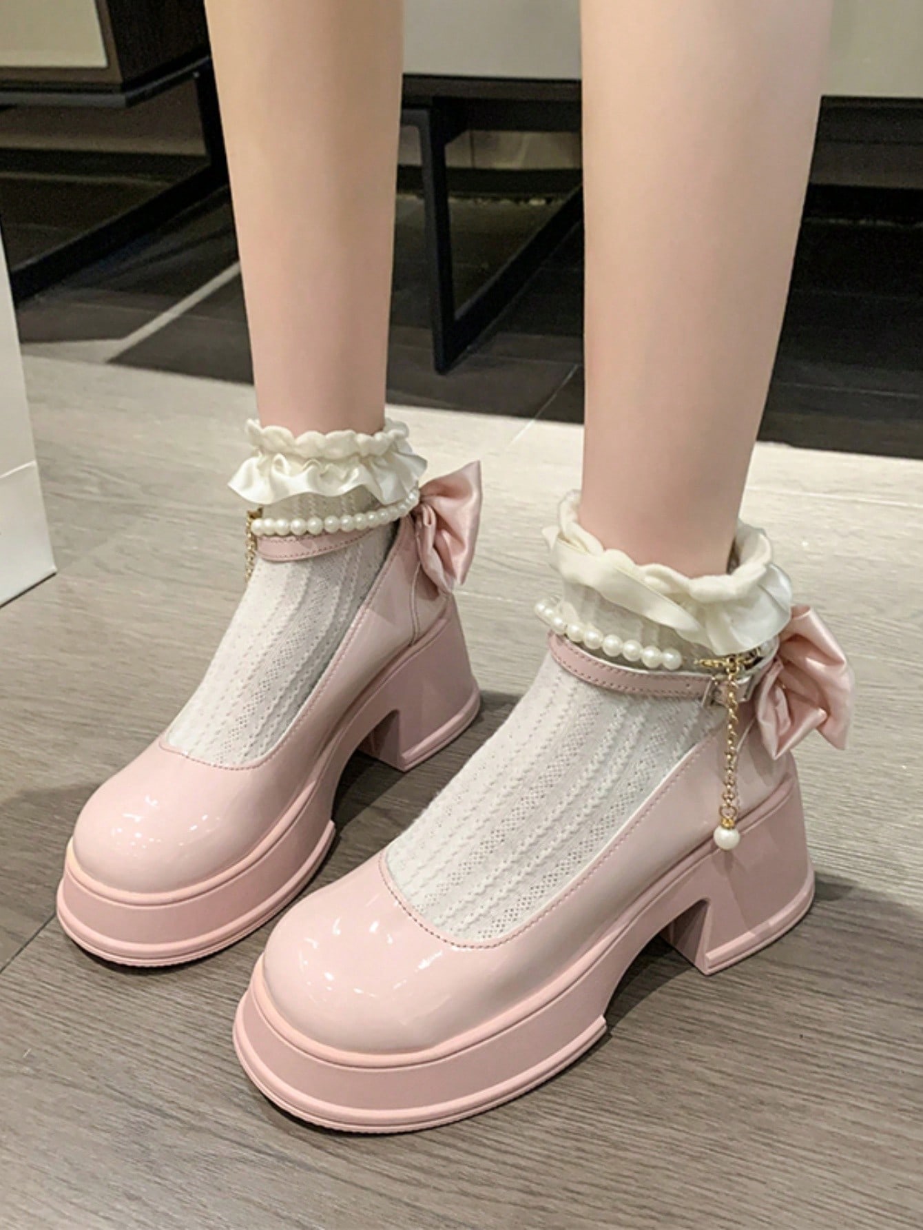 In Pink Women Wedges & Flatform