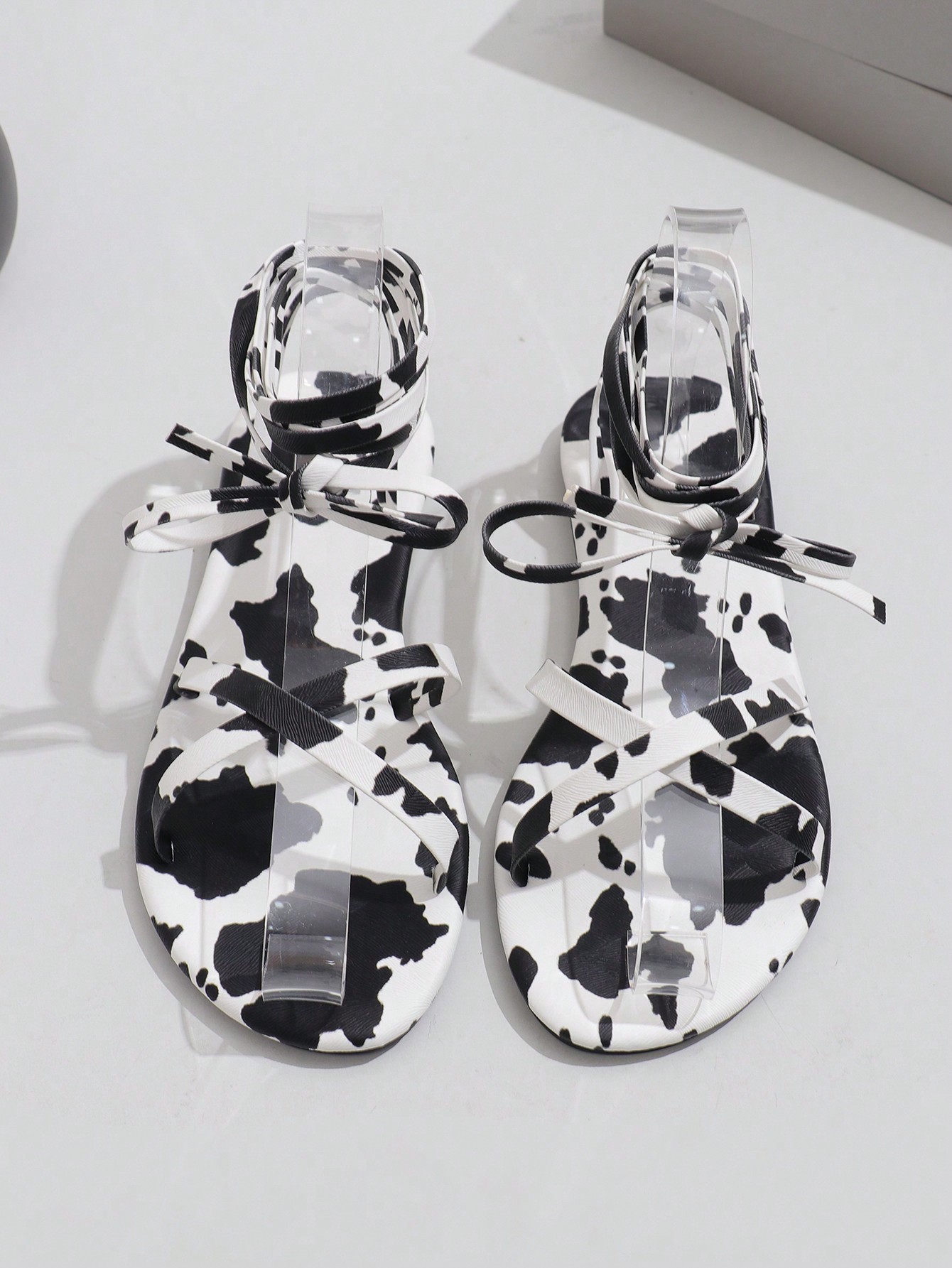 In Black and White Women Sandals